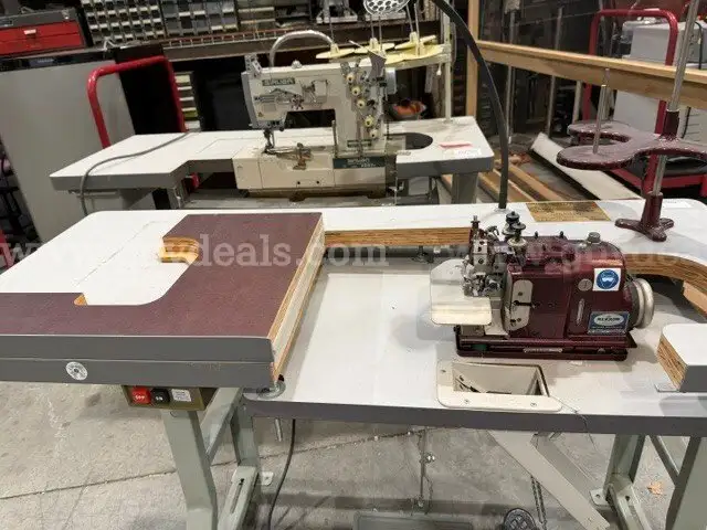 Commercial Sewing Machines (2) Siruba F007H and Merrow M-2DNR-1