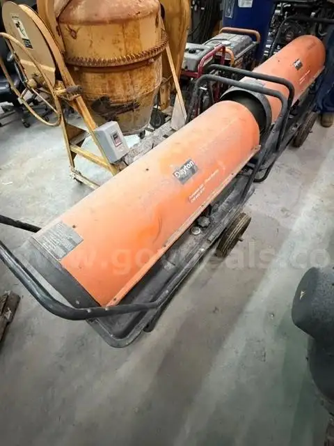 Lot of (2) Dayton Portable Oil Fired Heaters