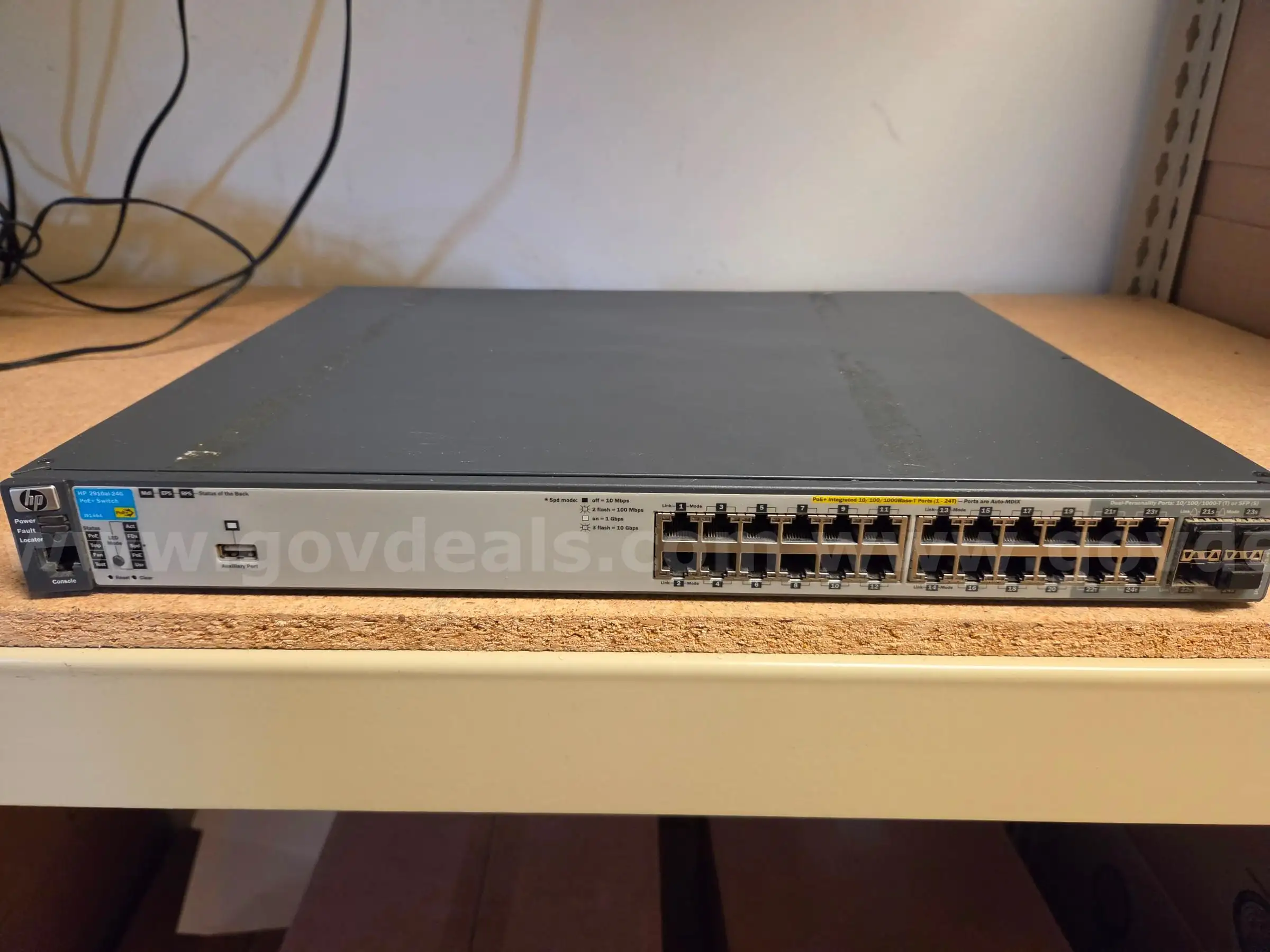 HP ProCurve j9146A 2910al-24G-PoE+ 24x Gigabit PoE+ Managed Switch