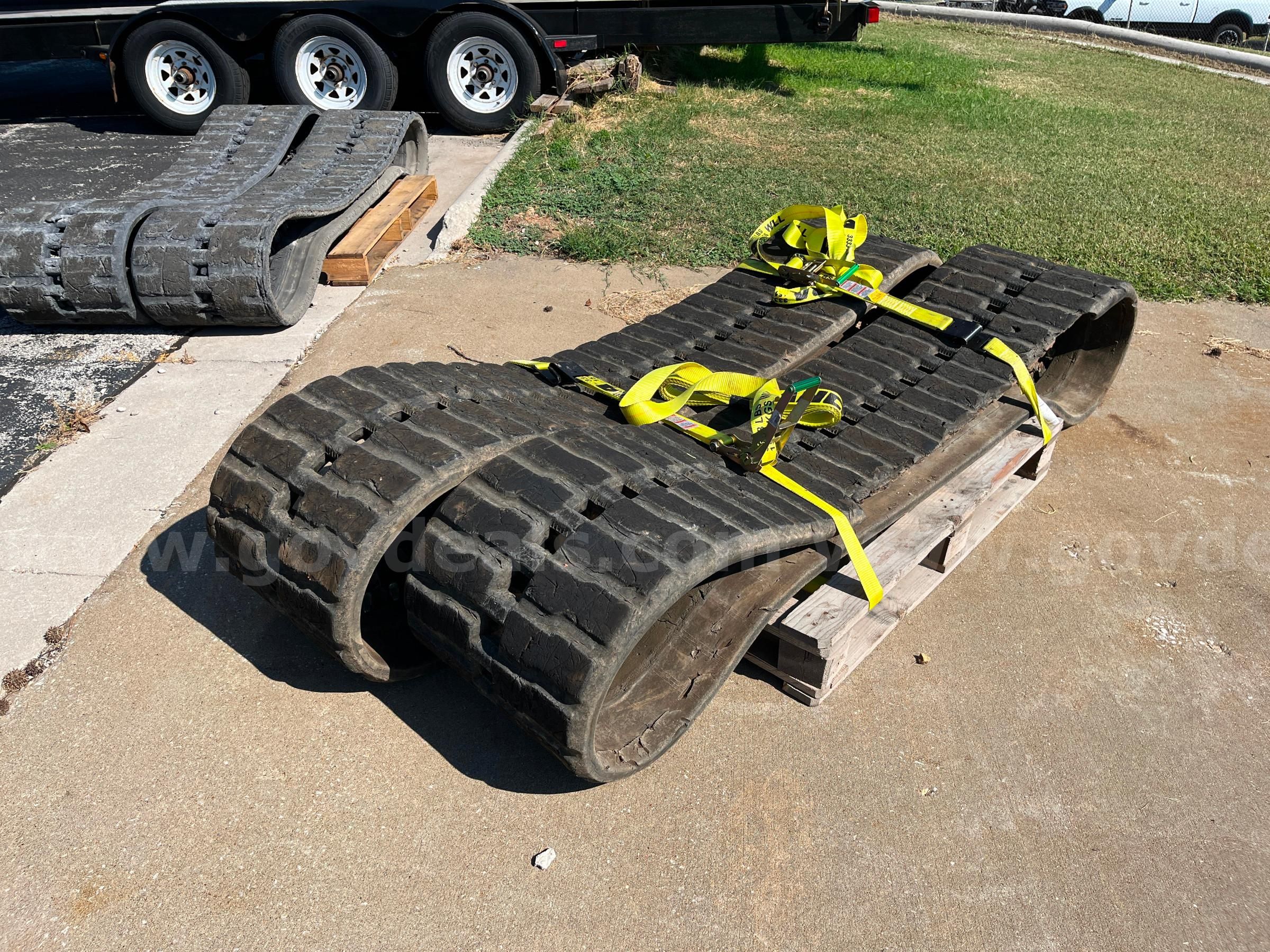 One lot of 2 sets of skid steer tracks