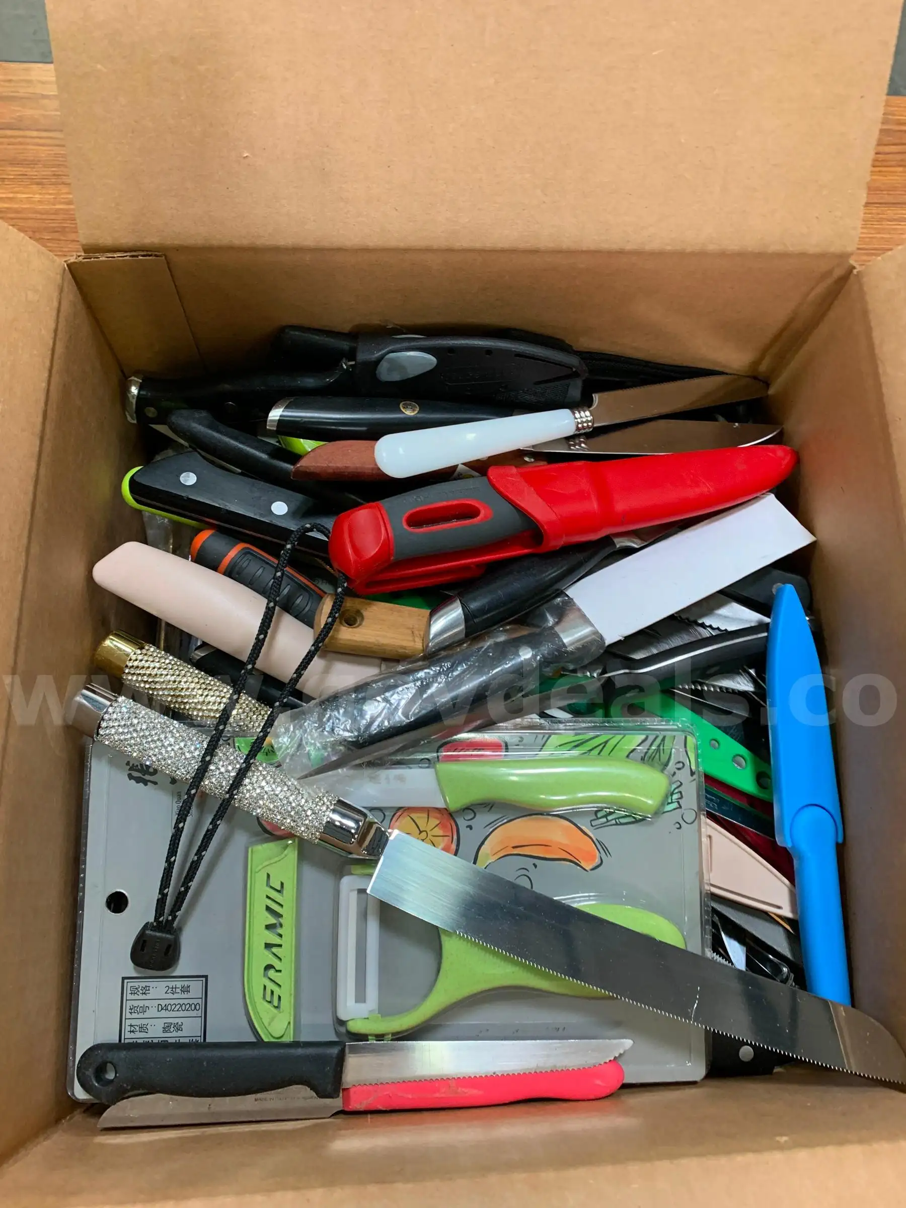 Box of Kitchen Knives