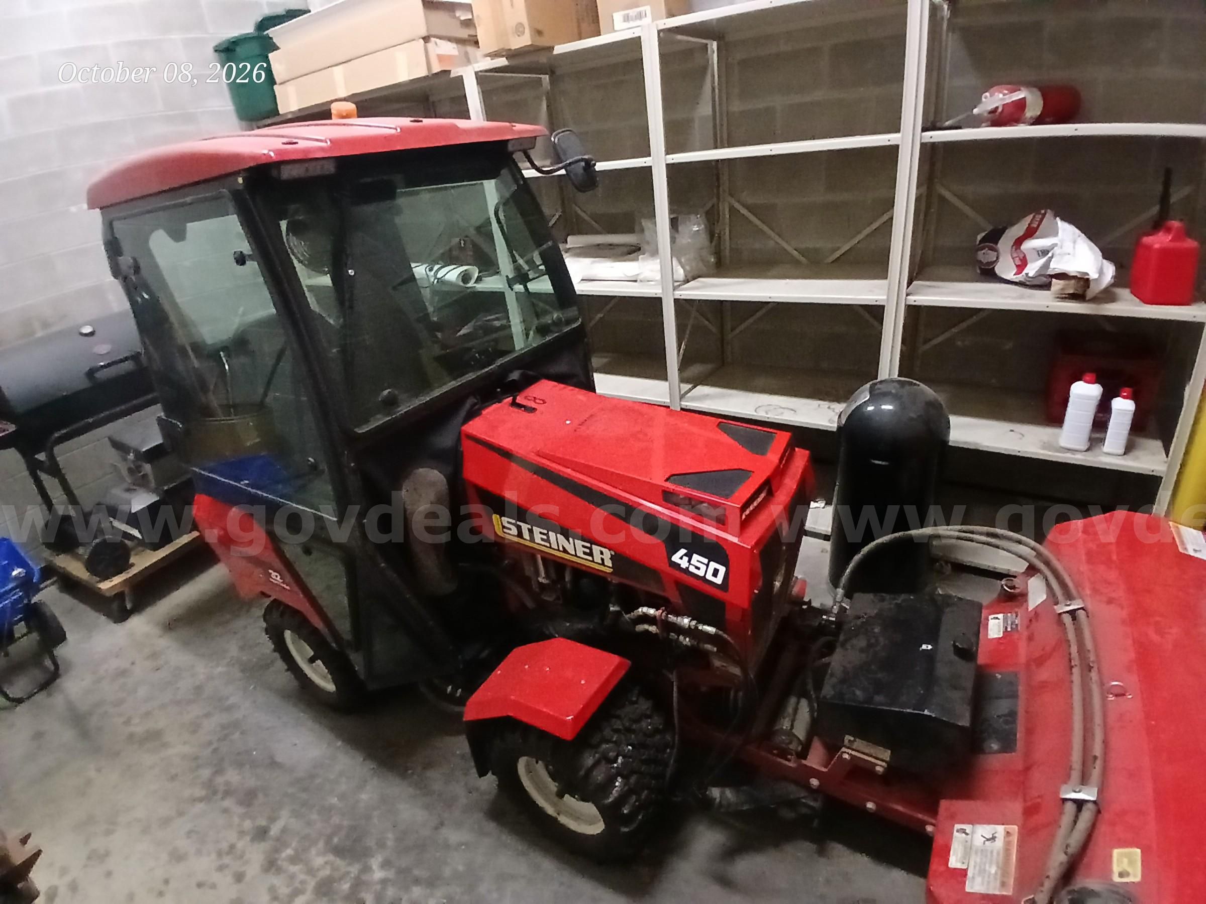 Steiner 450 Tractor Snowblower & Salt Spreader #8