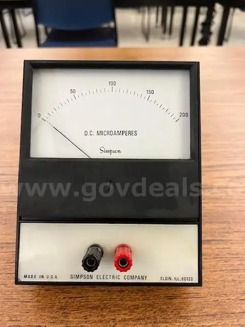 Simpson Microamps and Milliamp Meters