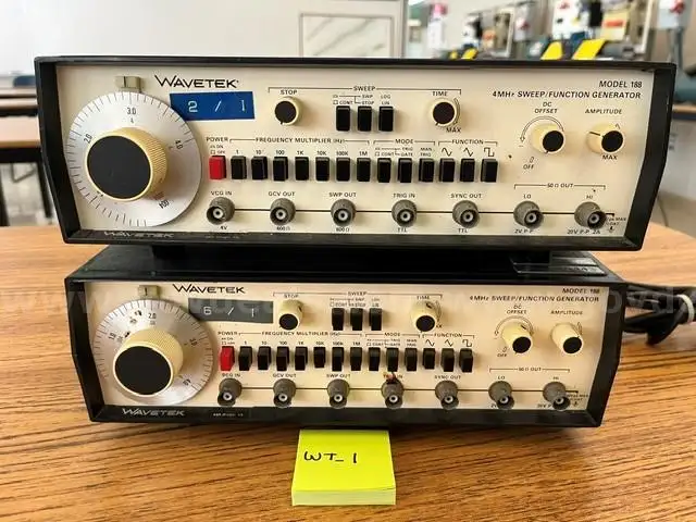 2- Used Wavetek 188 4Mhz Sweep Function Generators