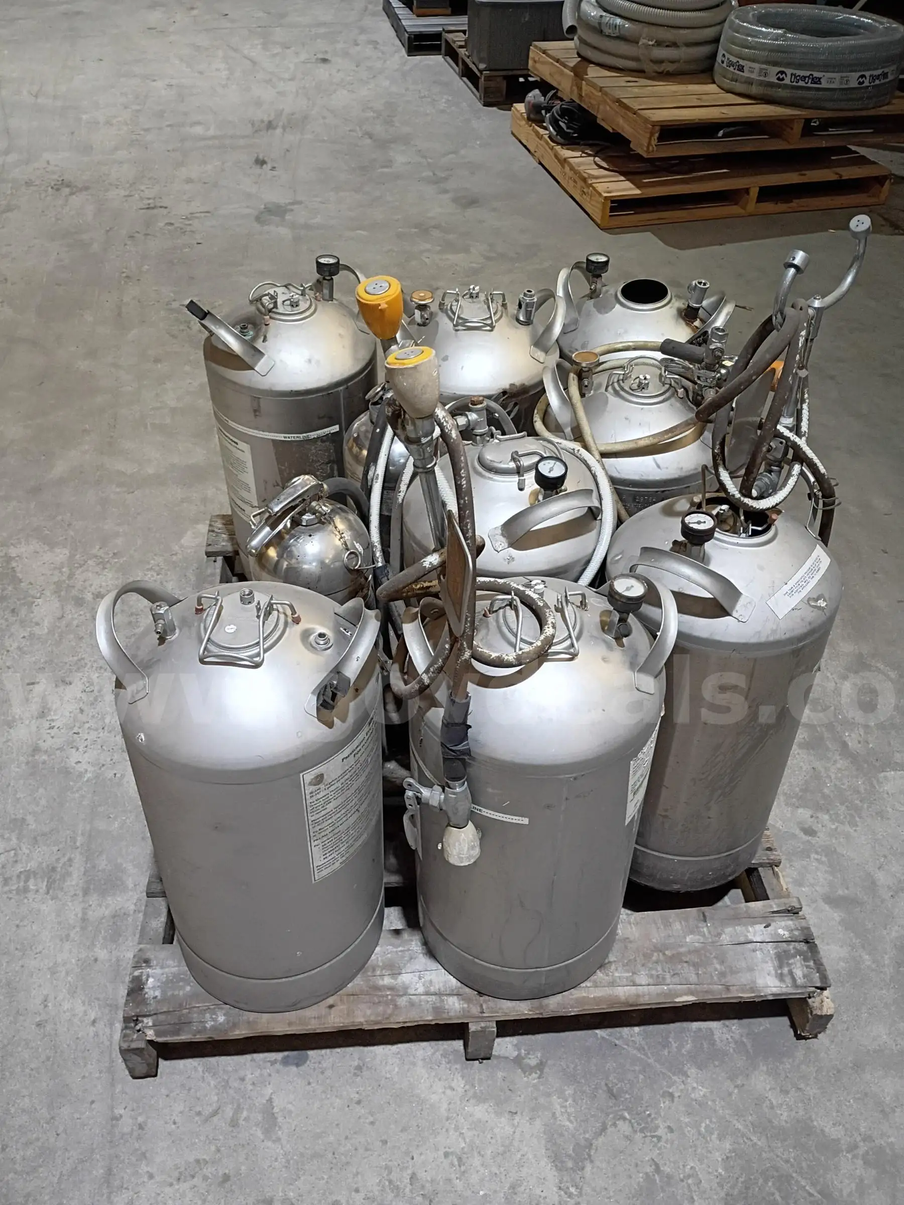 1 Pallet Lot of 8 ea Emergency Eye Wash Station Tanks