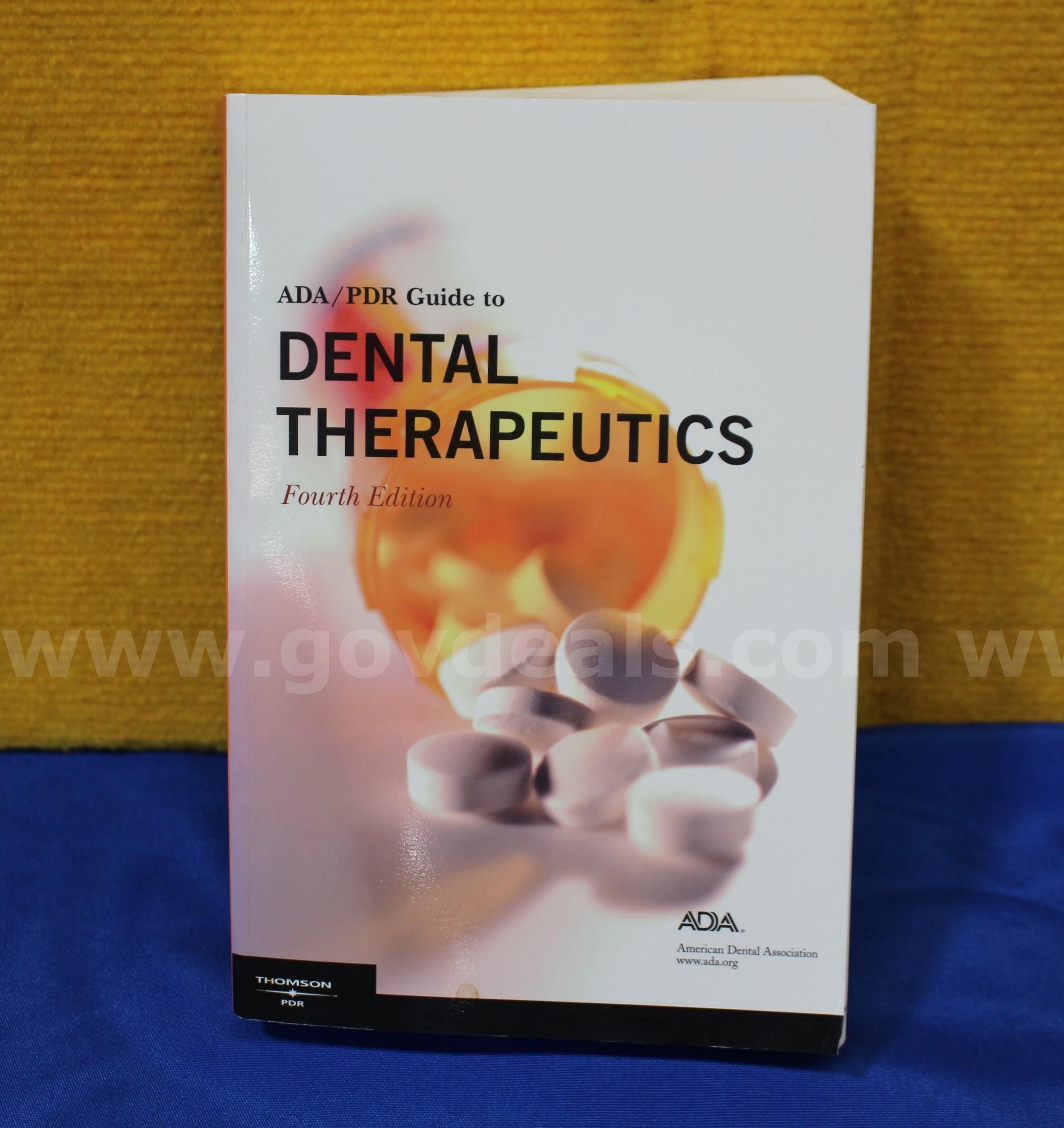 (1) ADA PDR Guide to Dental Therapeutics (4th Edition) Book