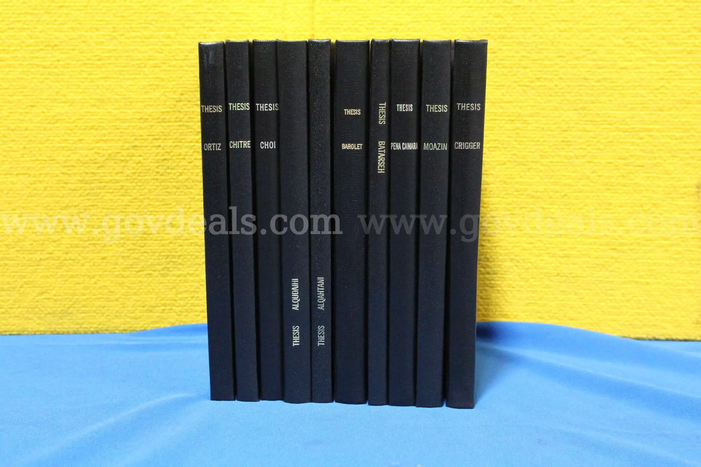 (10) Lot of Dental Research Thesis & Dissertation Hardcover Books