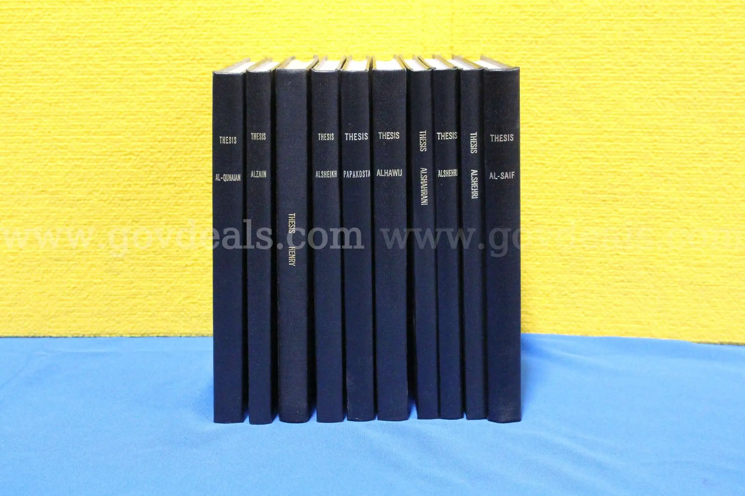 (10) Lot of Dental Research Thesis & Dissertation Hardcover Books