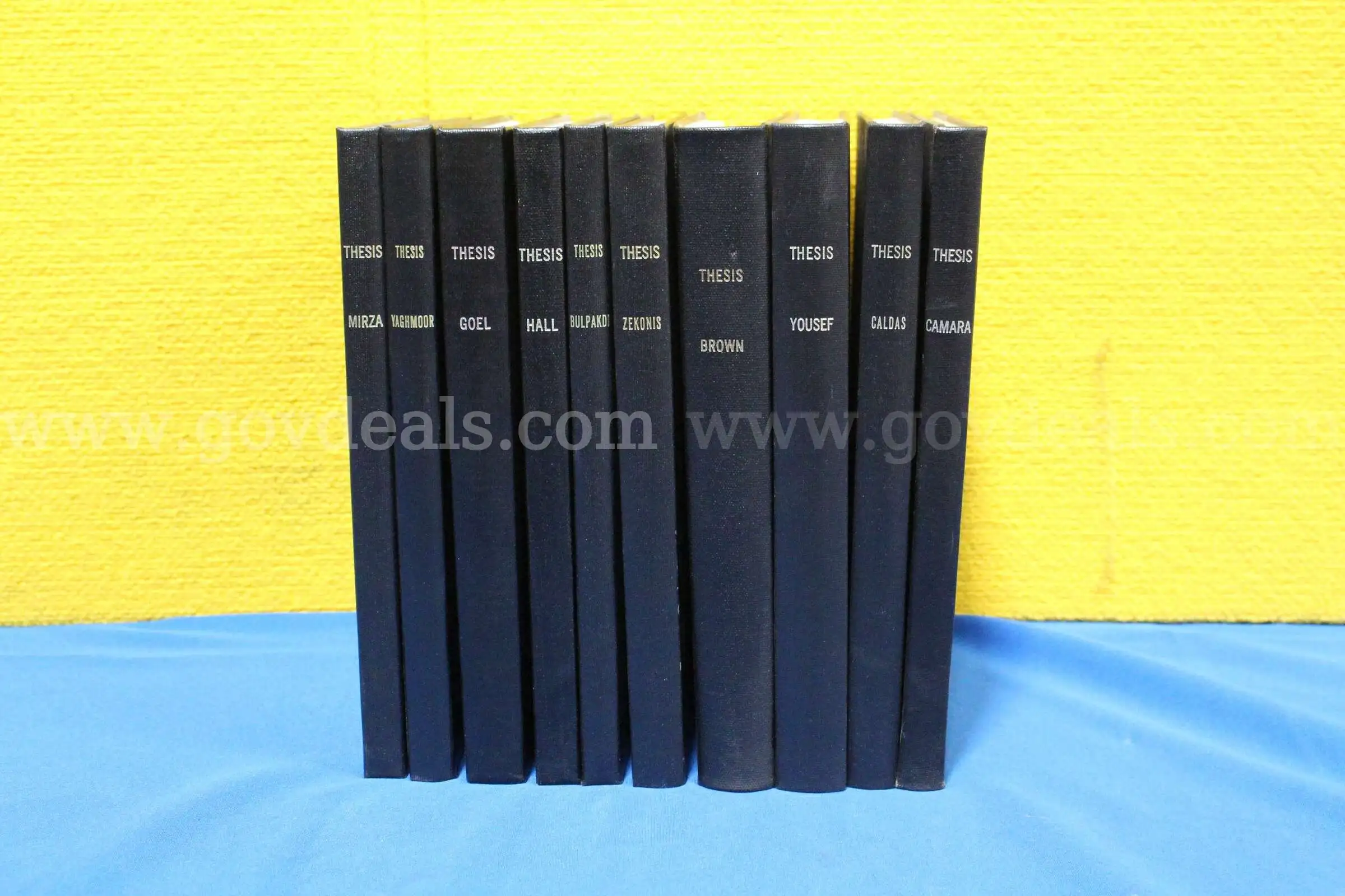 (10) Lot of Dental Research Thesis & Dissertation Hardcover Books