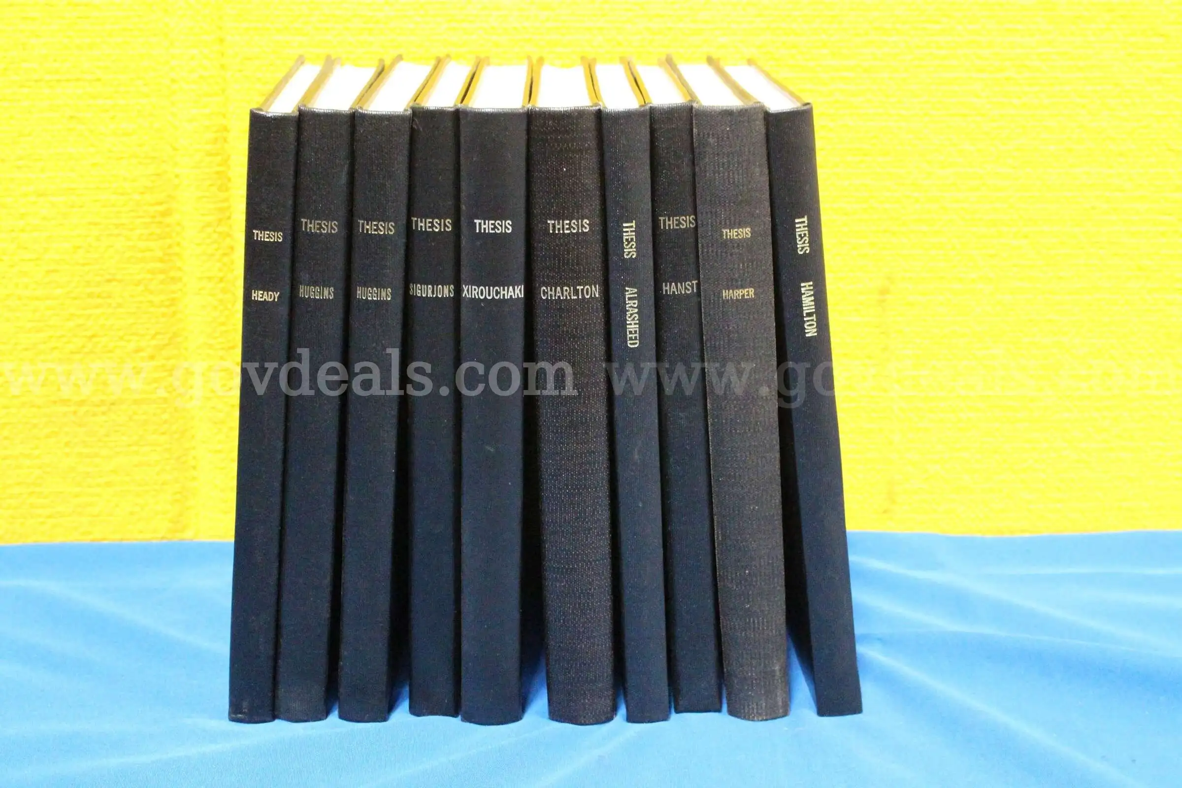 (10) Lot of Dental Research Thesis & Dissertation Hardcover Books