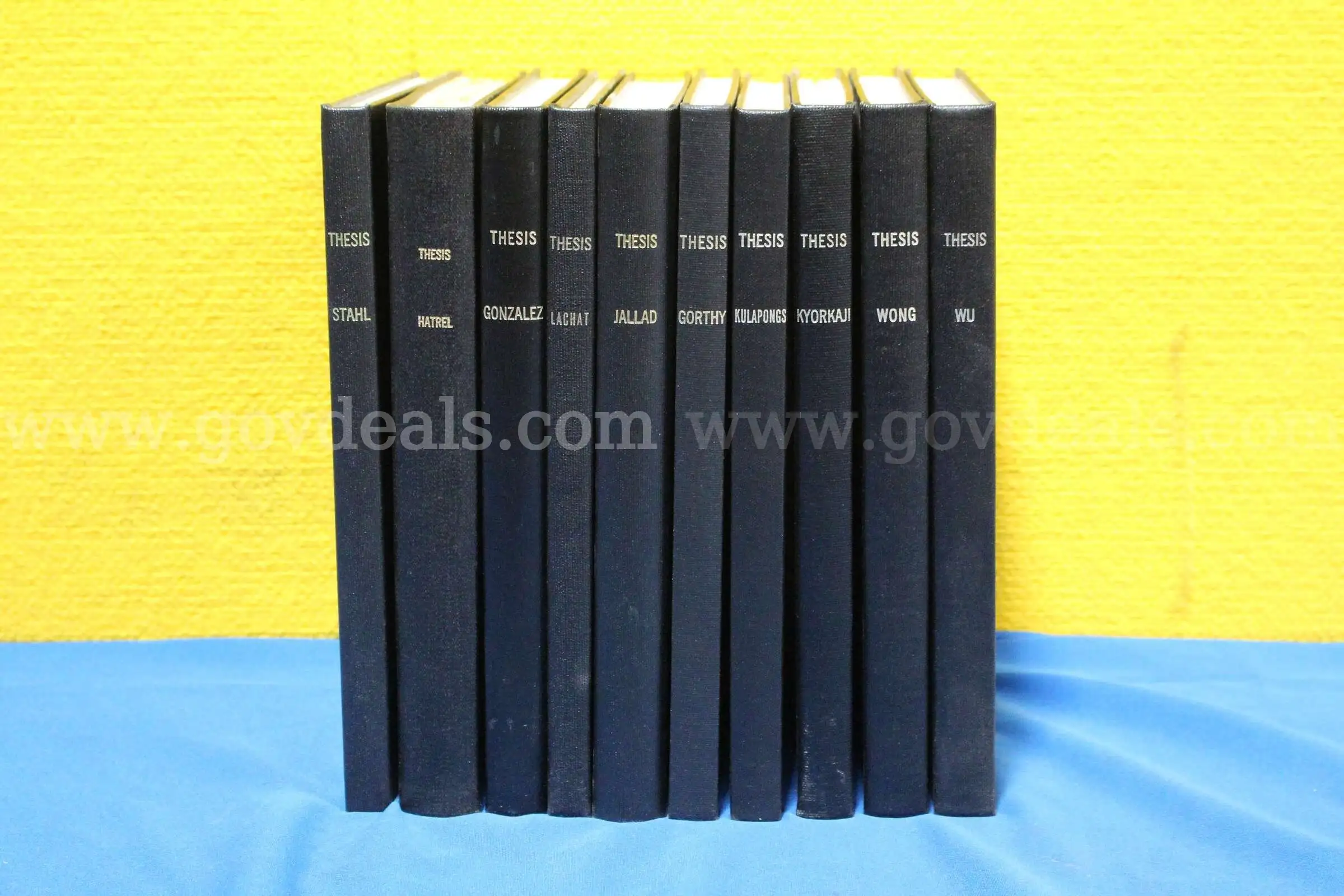 (10) Lot of Dental Research Thesis & Dissertation Hardcover Books