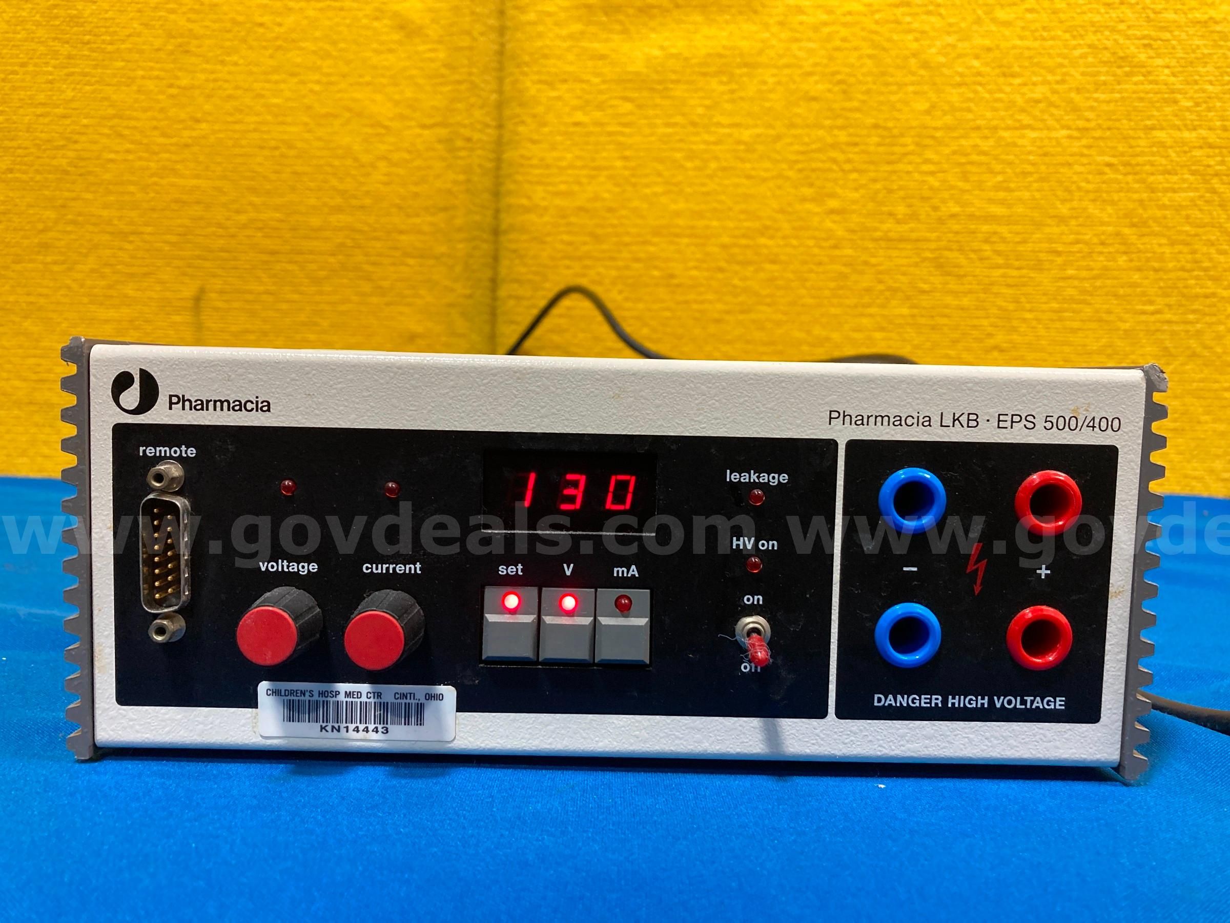 (1) Pharmacia LKB EPS 500 400 Electrophoresis Power Supply Unit