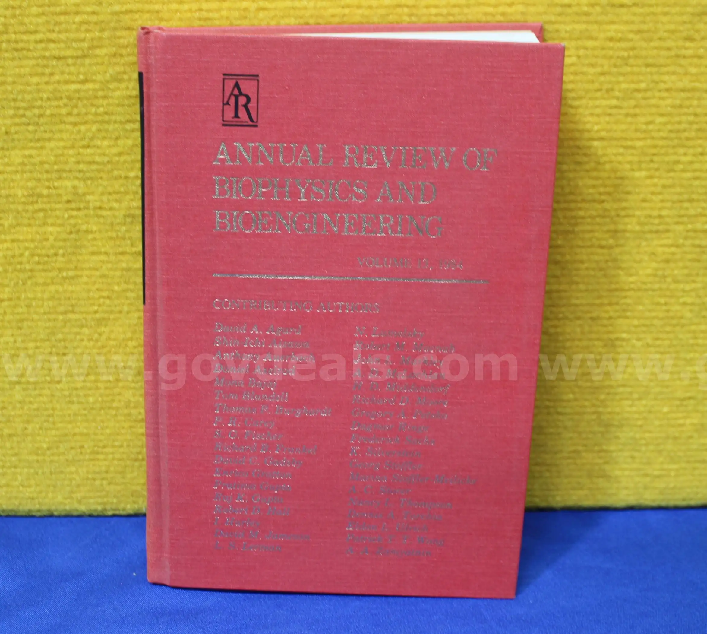 (1) Annual Review of Biophysics and Bioengineering (Volume 13) Book