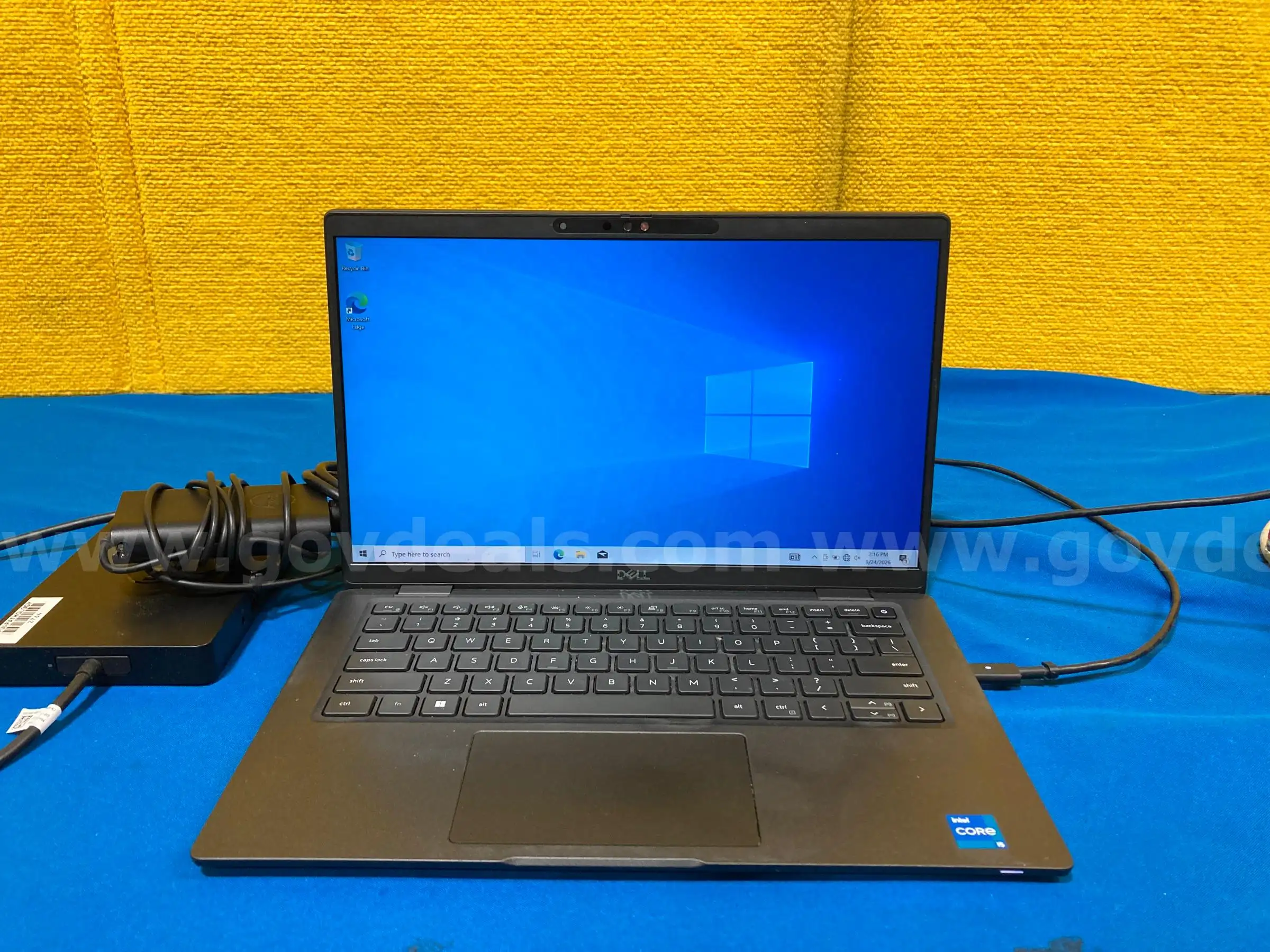 (1) Dell Latitude 7430 14.0 FHD Laptop - Intel i5 16GB RAM 256GB SSD OS Windows 10 Home (1) Power Ad