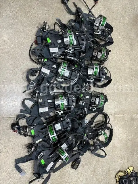 LOT of MSA SCBA Bottle Masks & Backplates