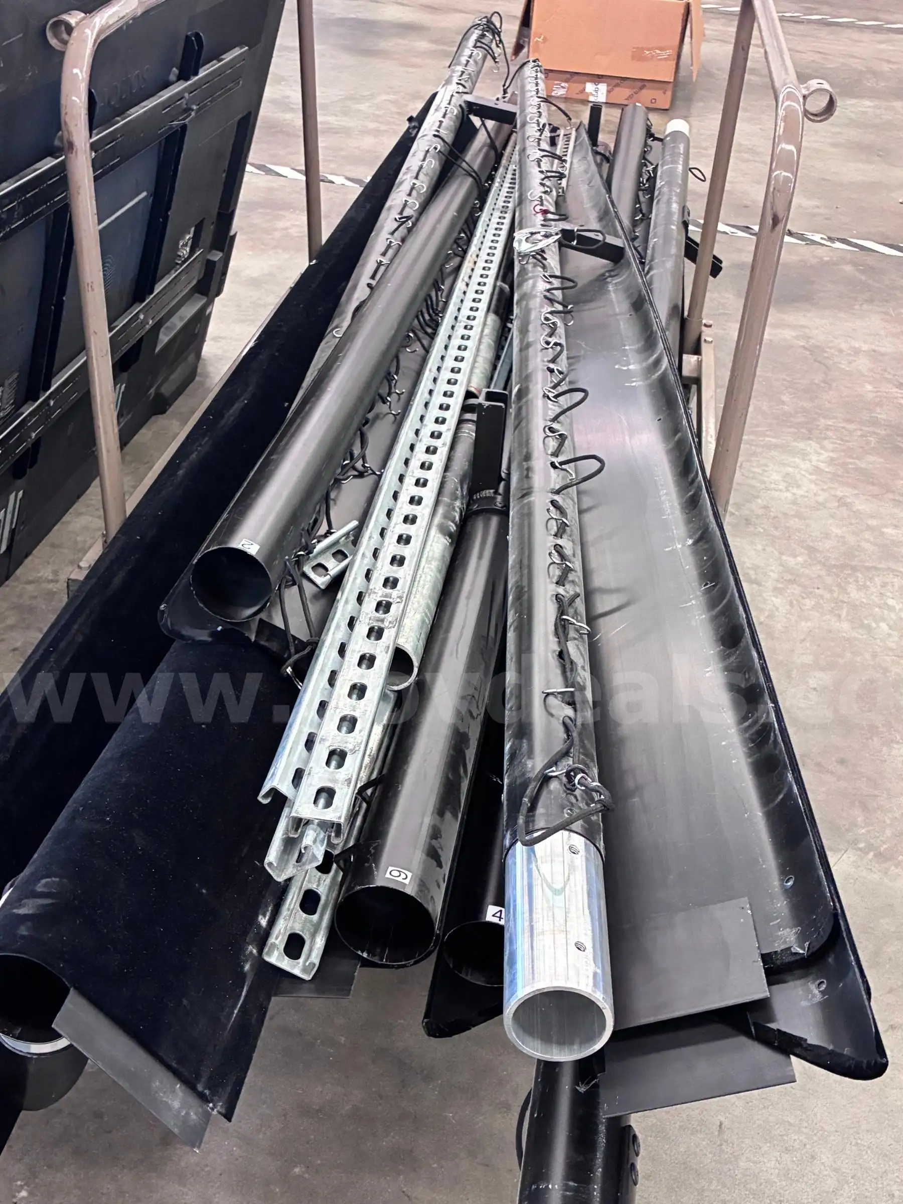 AV Equipment includes Screen with Mounting Frames Poles