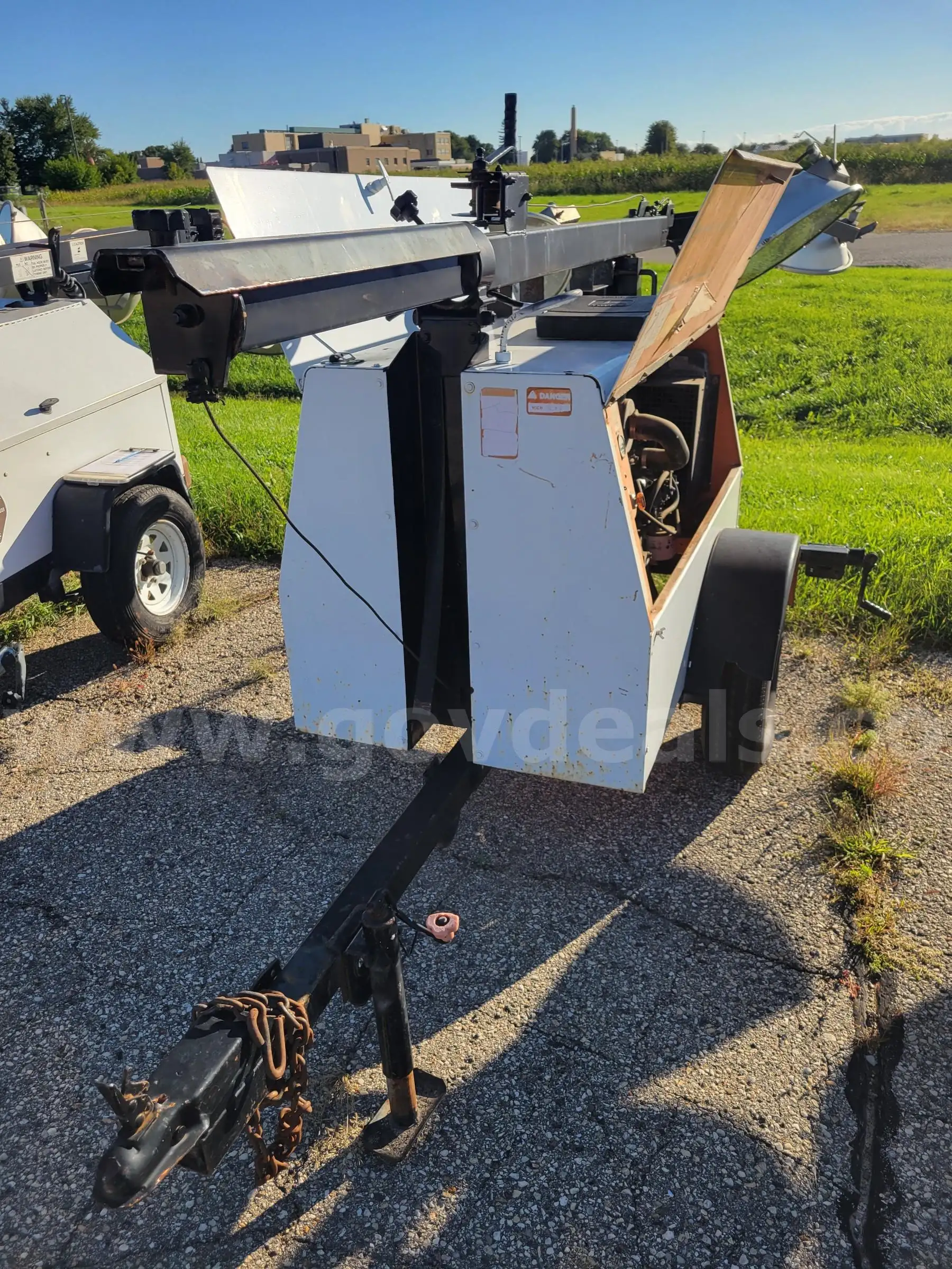 Allmand Bros. Trailer Mounted Light Tower w Kubota diesel engine