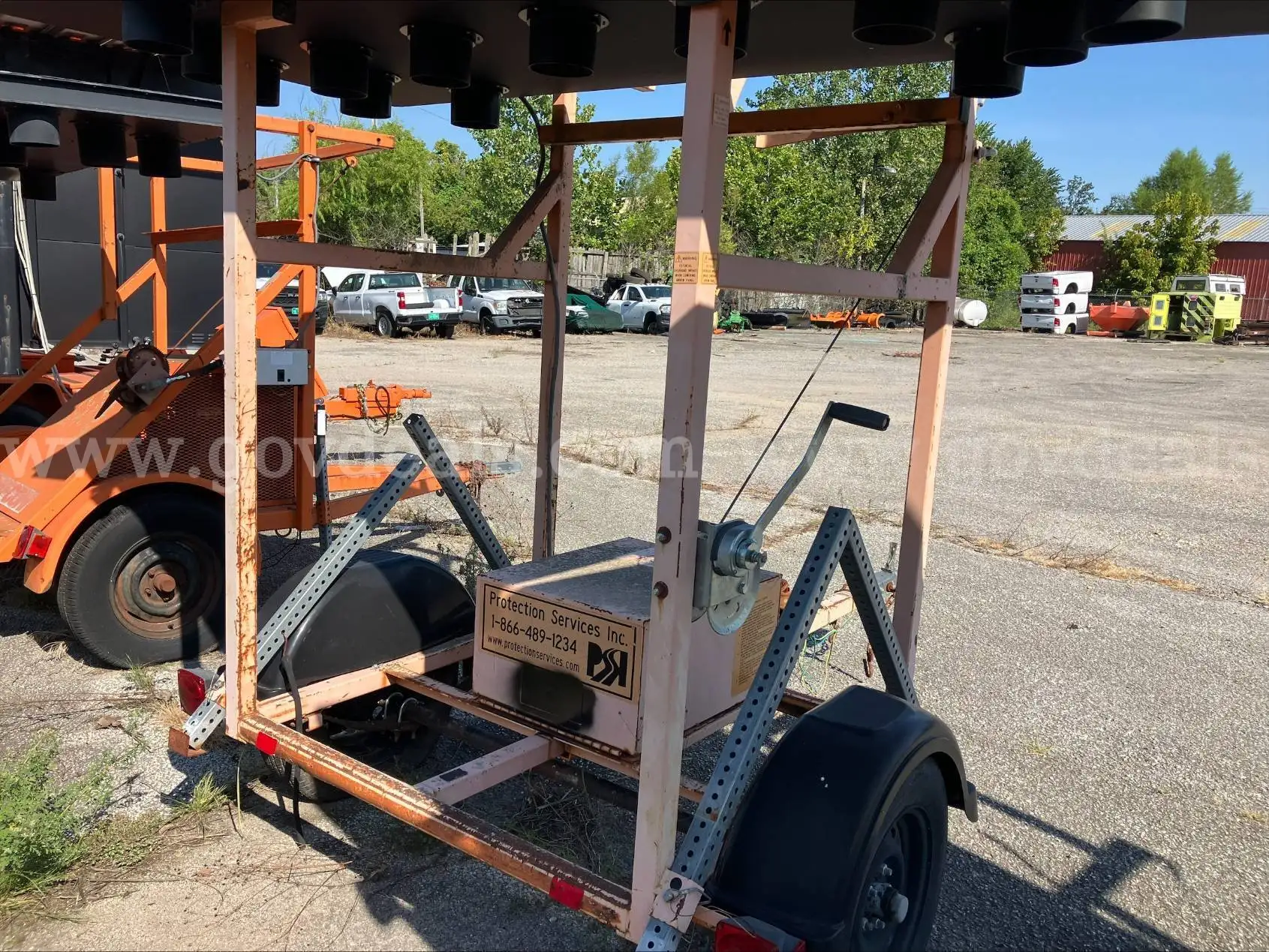 2012 PSI TM90EZ ARROW BOARD TRAILER