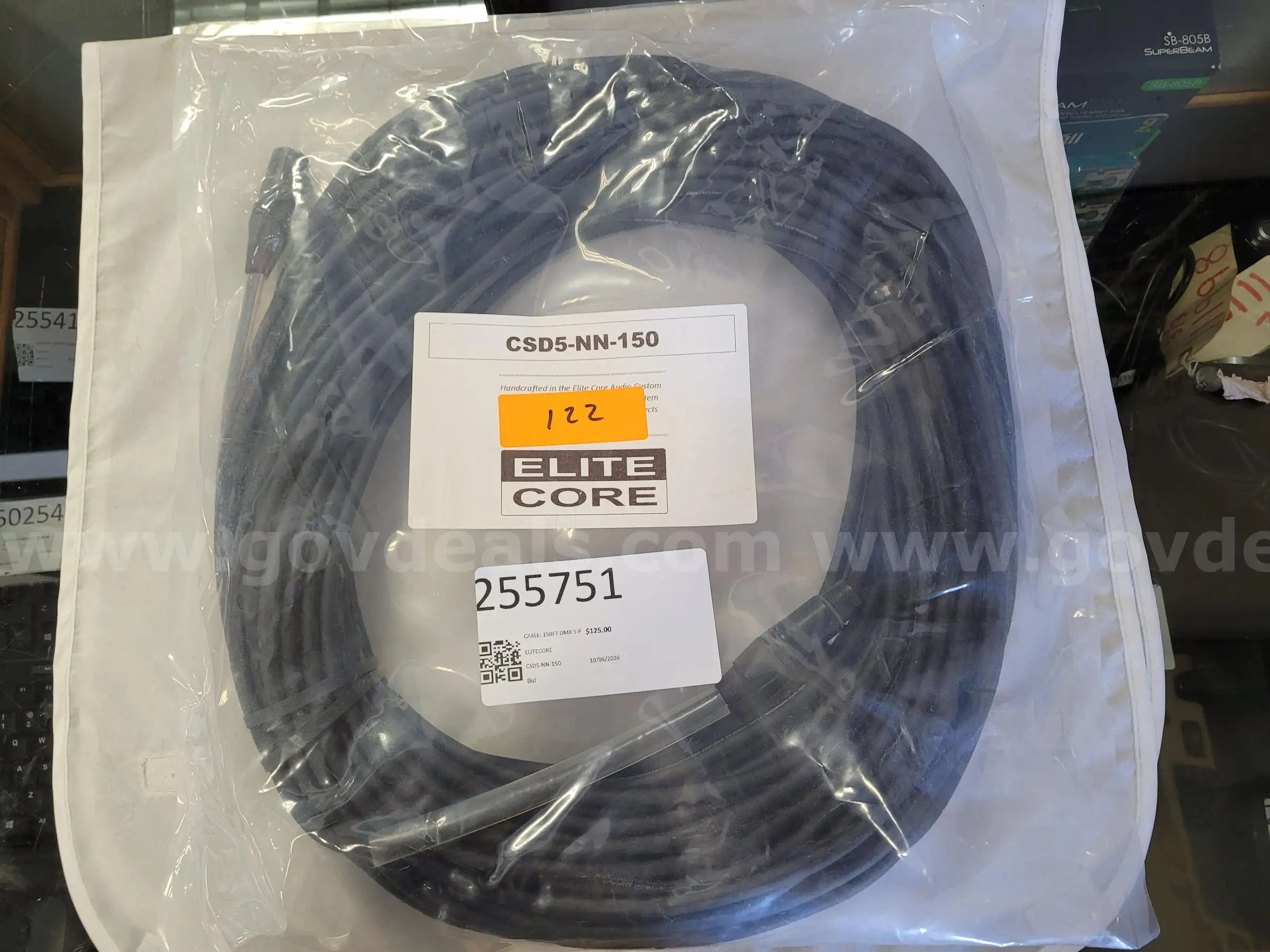 CABLE 150FT DMX 5-PIN