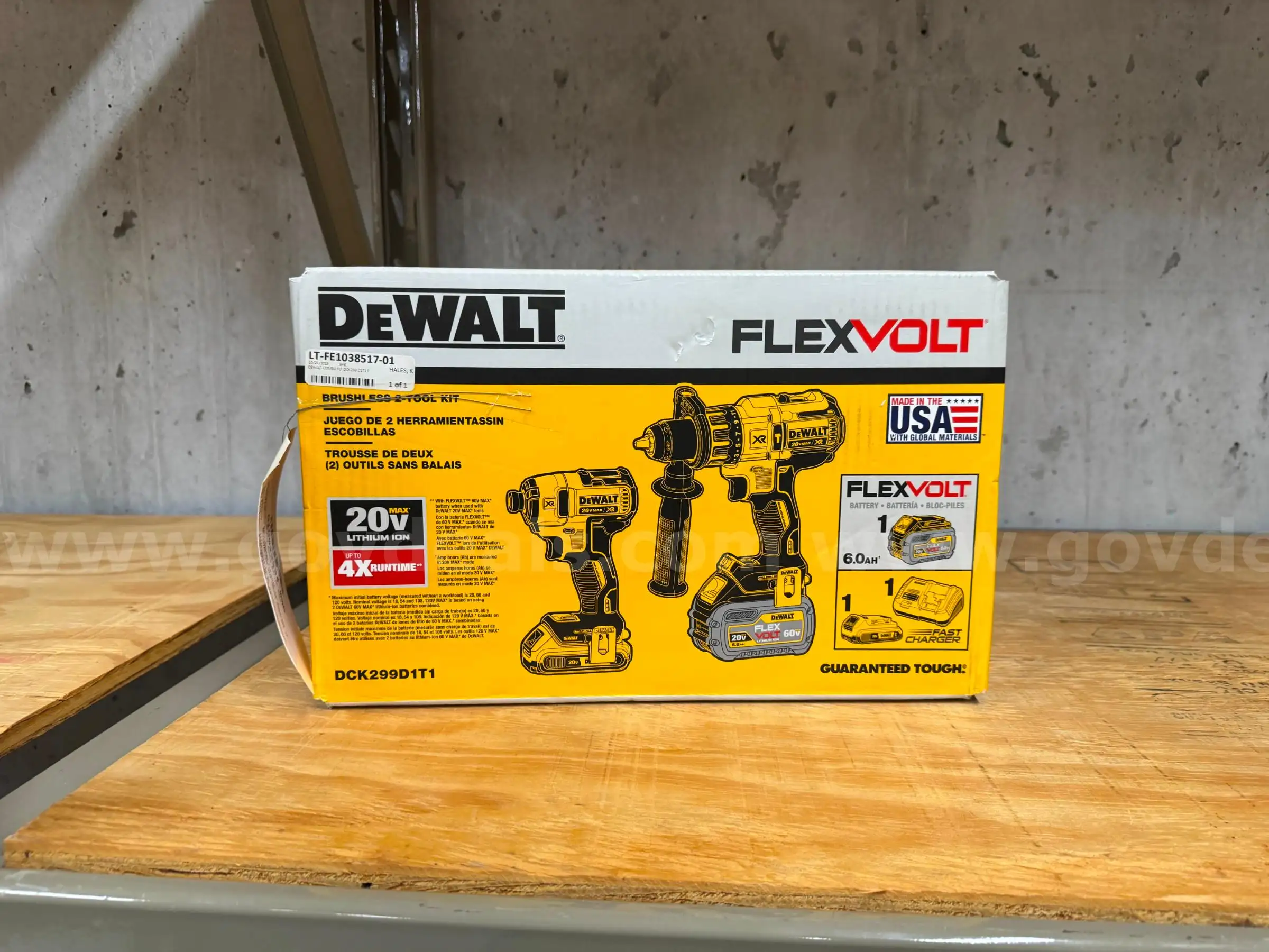 DeWalt 20-Volt Max Lithium Ion Cordless Drill Driver and Impact Combo Kit