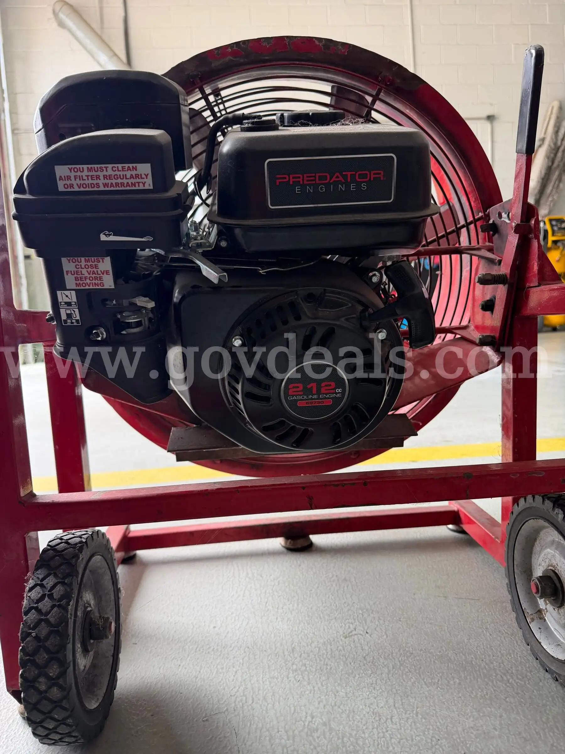 3 gas powered fans 1 with new engine
