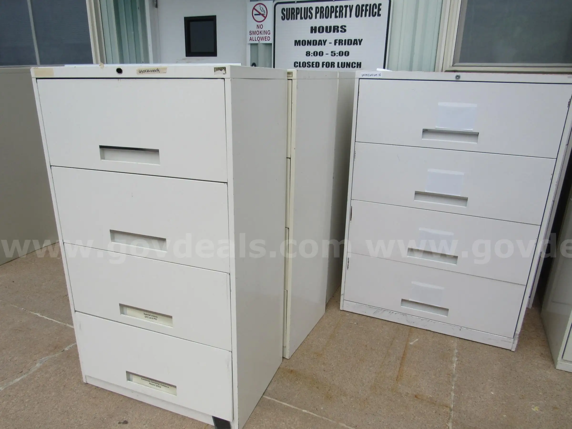 (6)-4 Drawer File Cabinets