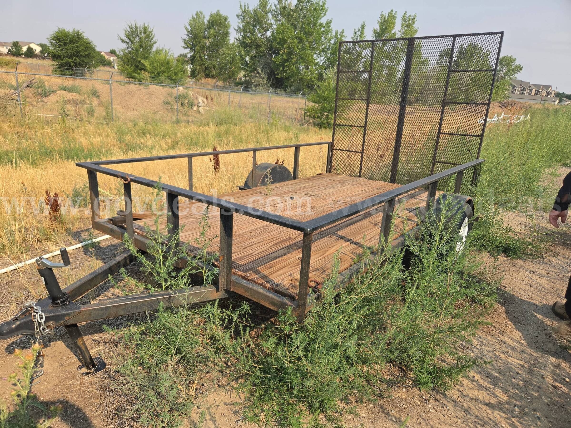 Homemade Utility Trailer with Ramp Gate
