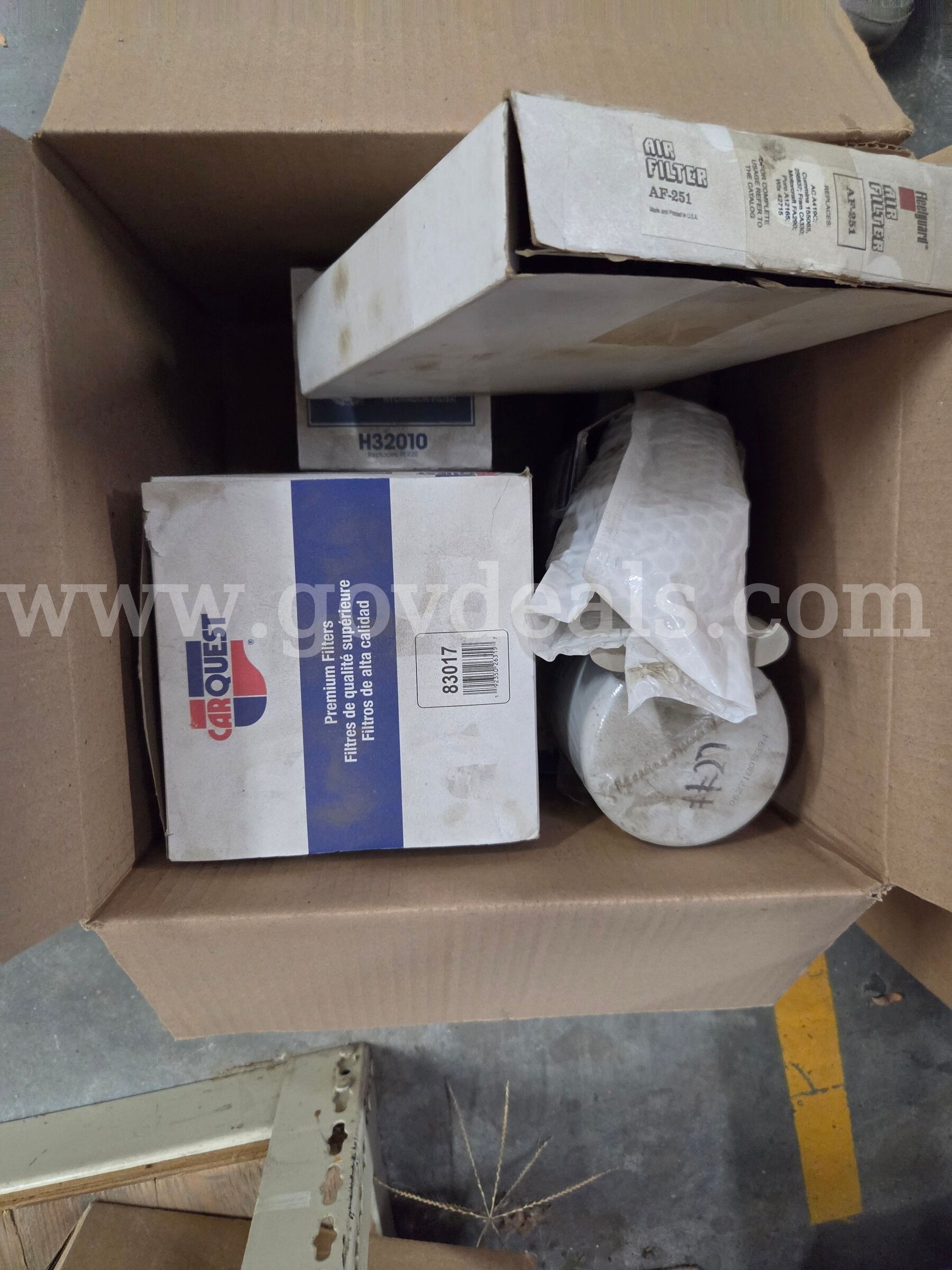 Lot of Assorted Fleet Maintenance Parts & Filters Ford International Baldwin Motorcraft & Carquest