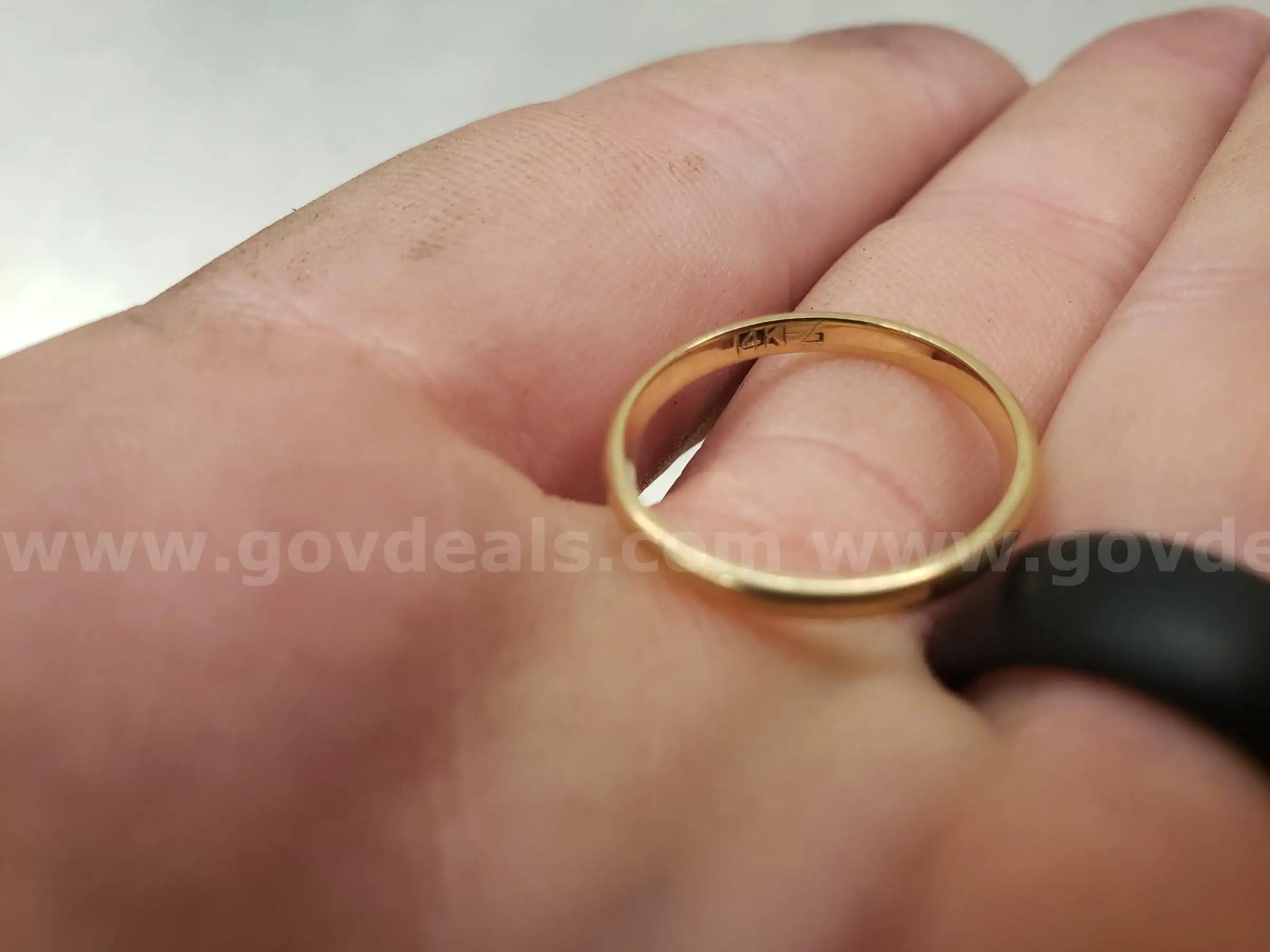 Gold Colored Band with 14 KFD Engraved
