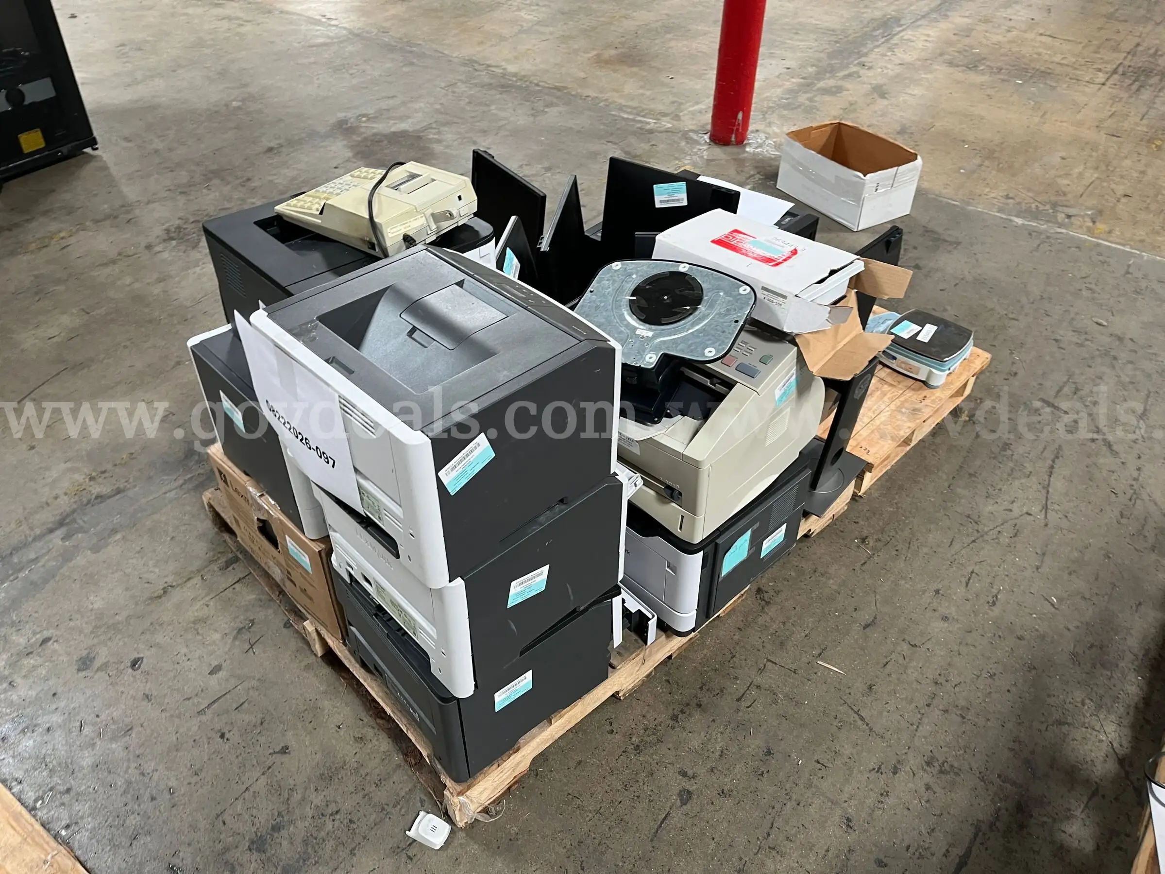 Lot of Printers CPUs and Monitors