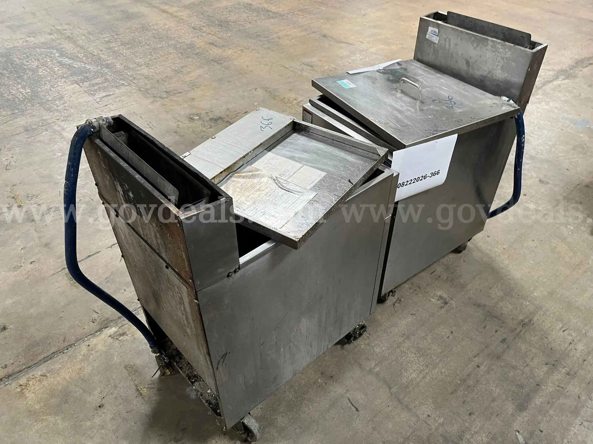 Lot of deep fryers