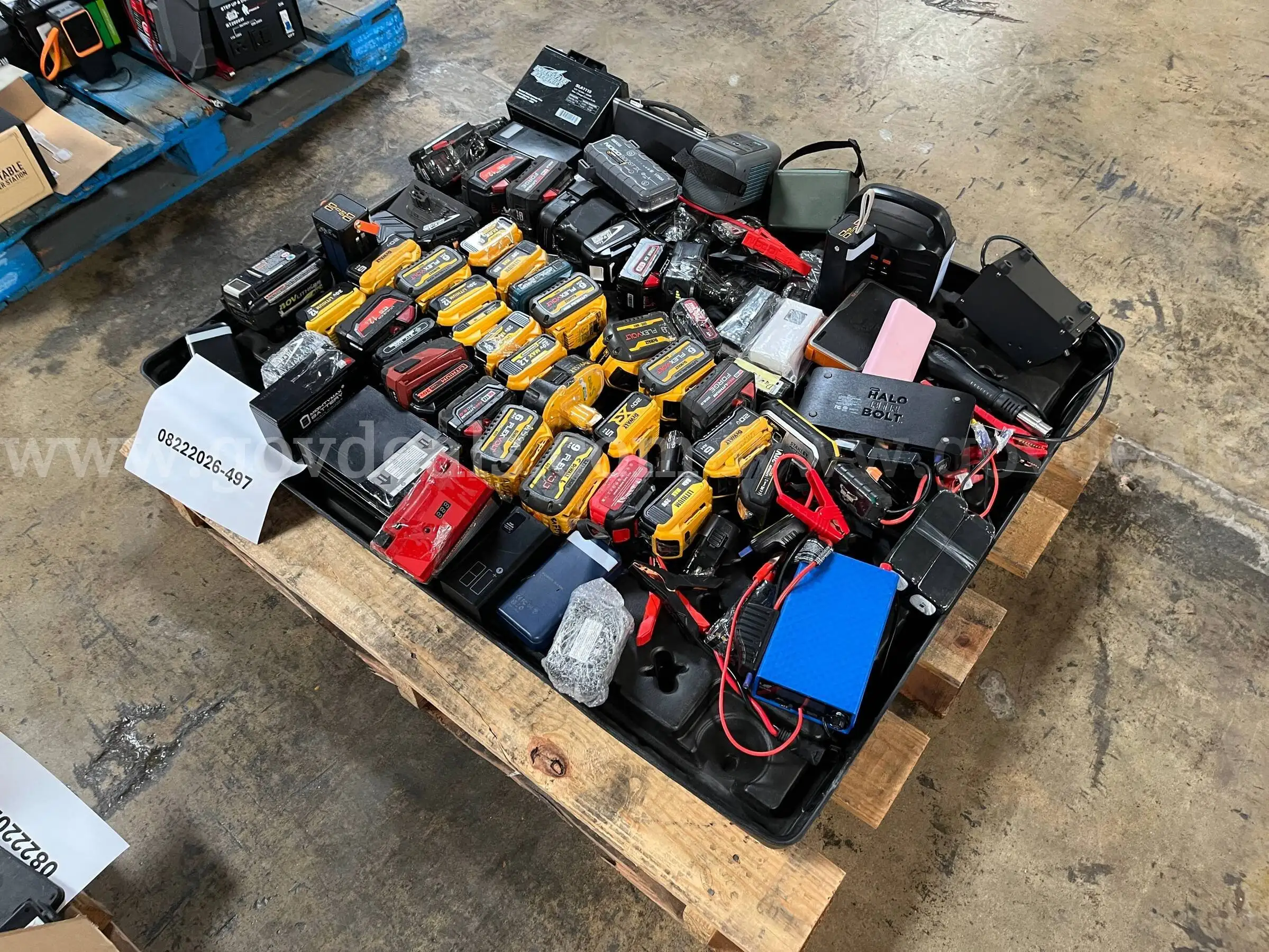 Lot of Power tool batteries battery packs and misc. batteries