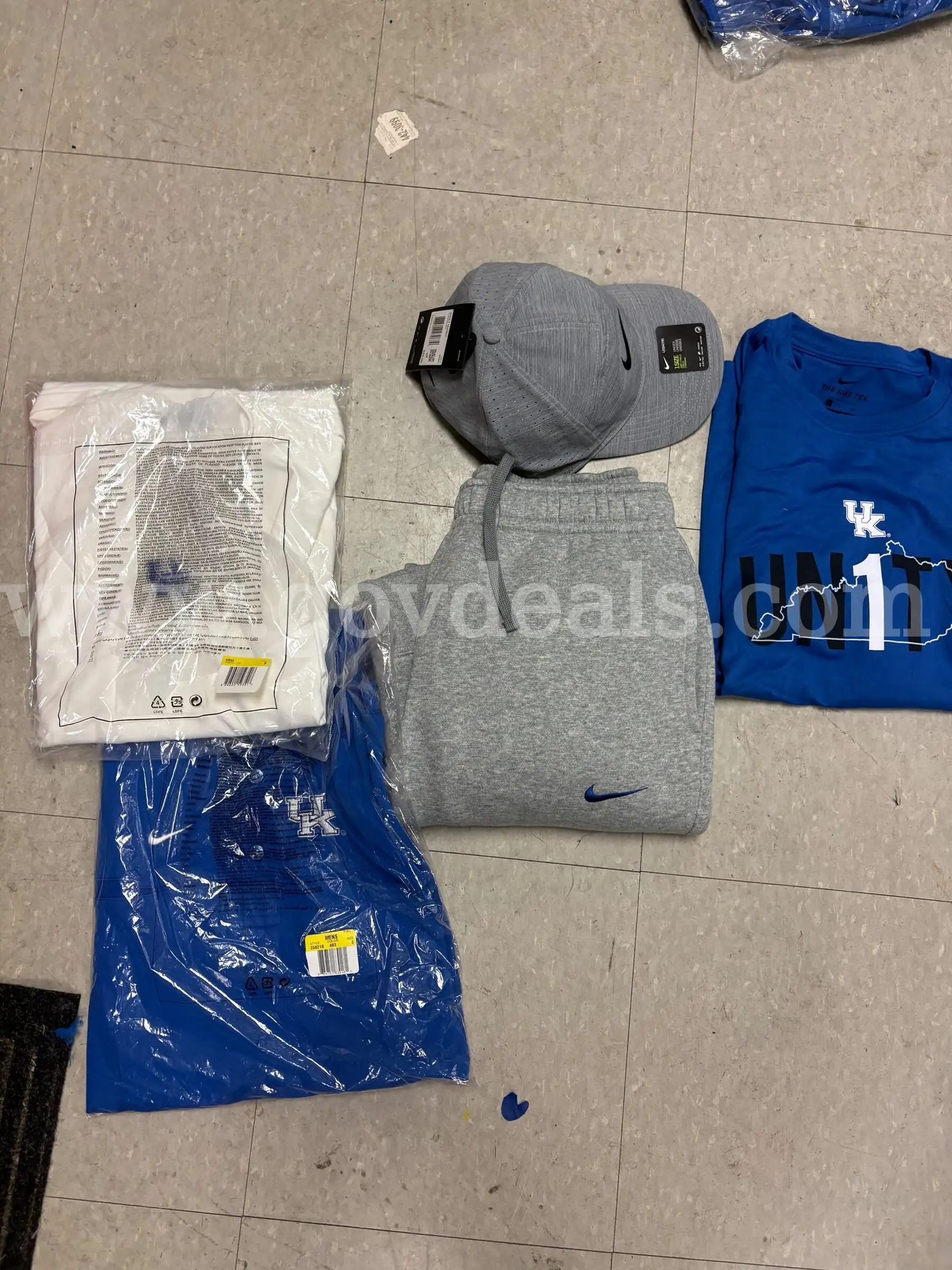 Size Small- 2 polo 1 sweatpant 1 tshirt 1 hat