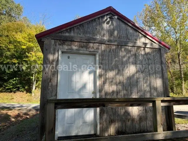 Storage Building used as voting booth