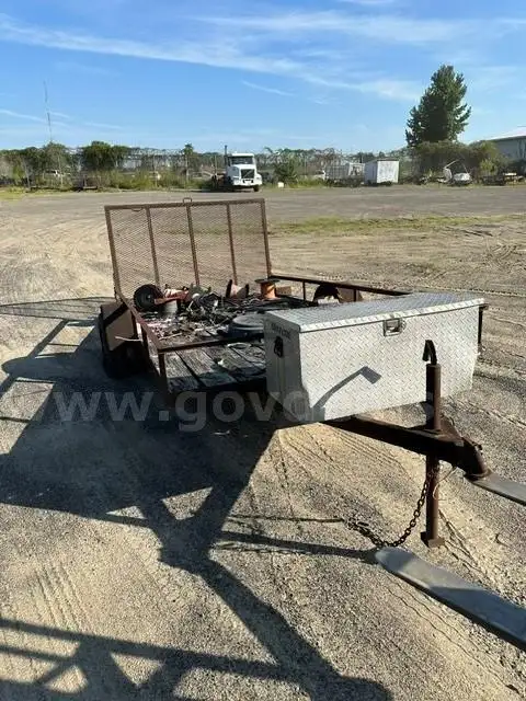 Metal Trailer with Toolbox