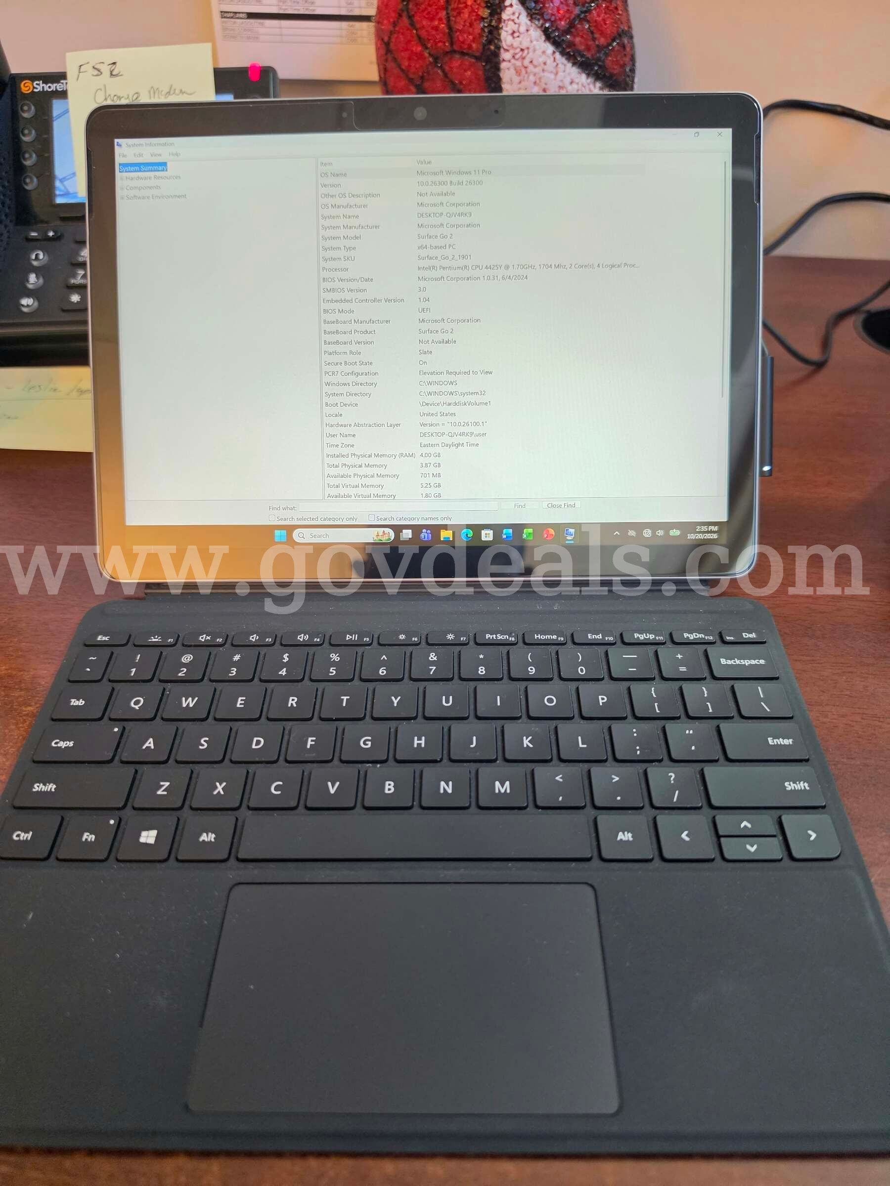 Microsoft Surface Go 2 With Keyboard
