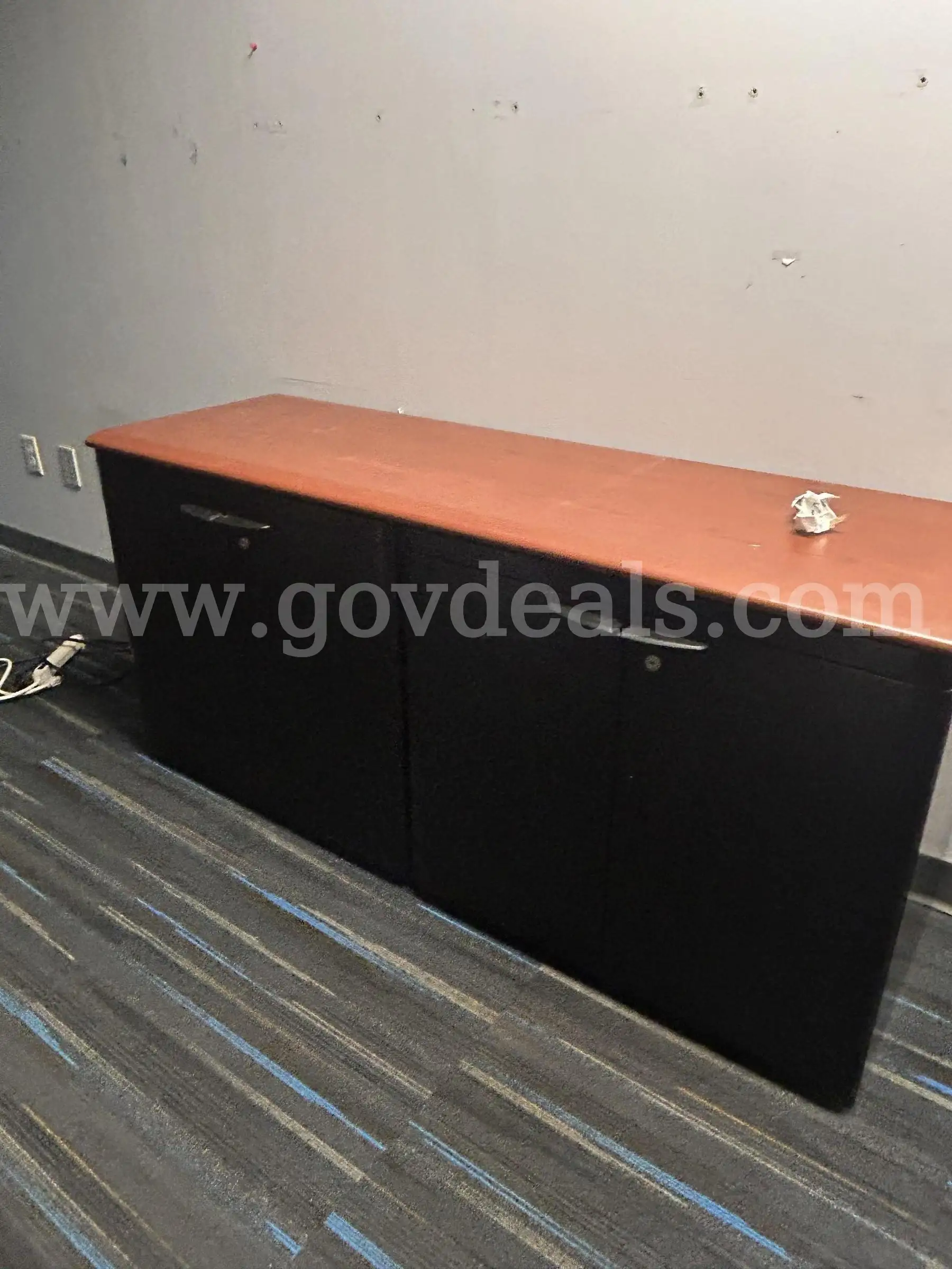 Used 4 Door Wood Top Credenza