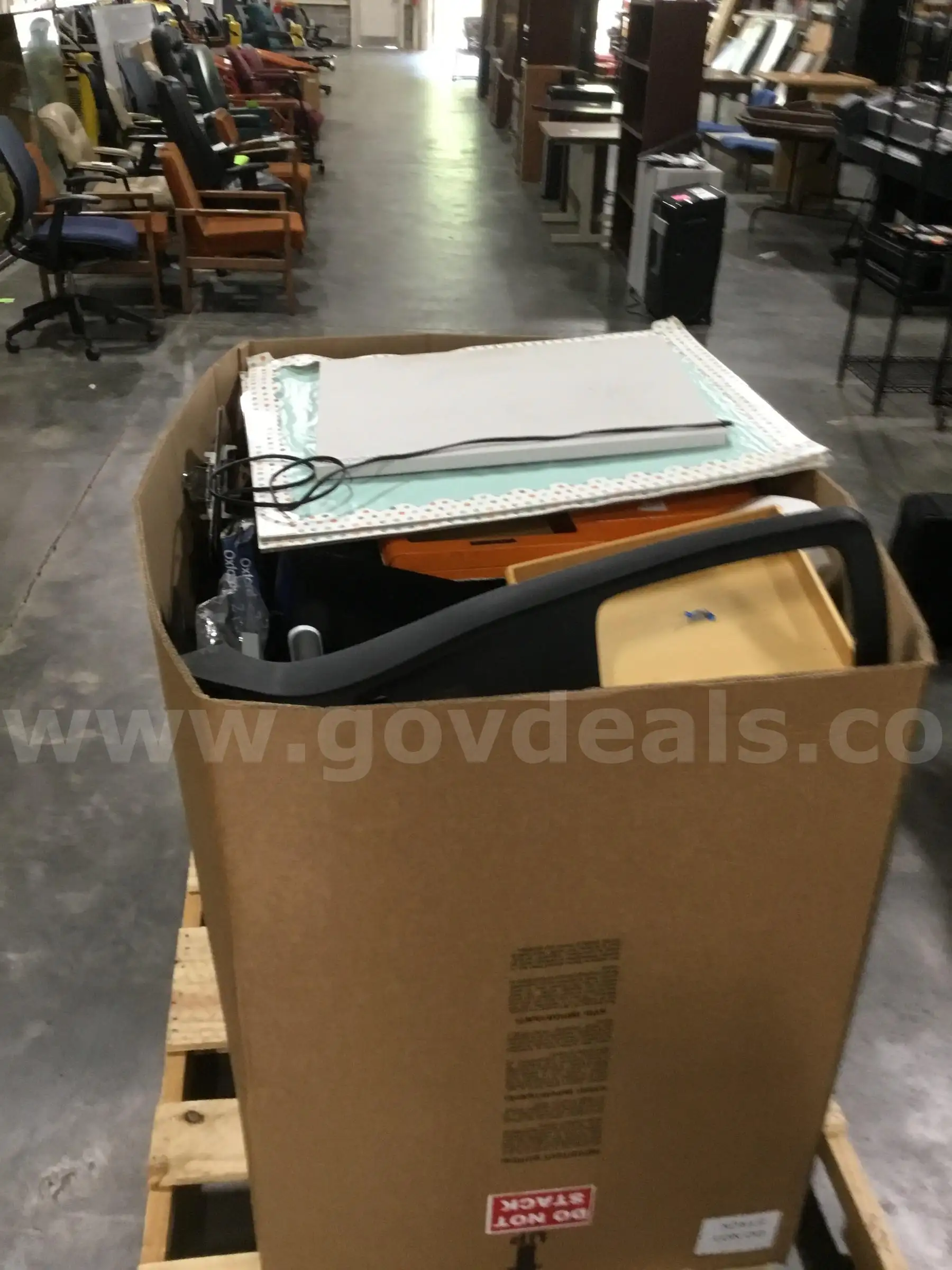 2 pallets lot of office supplies