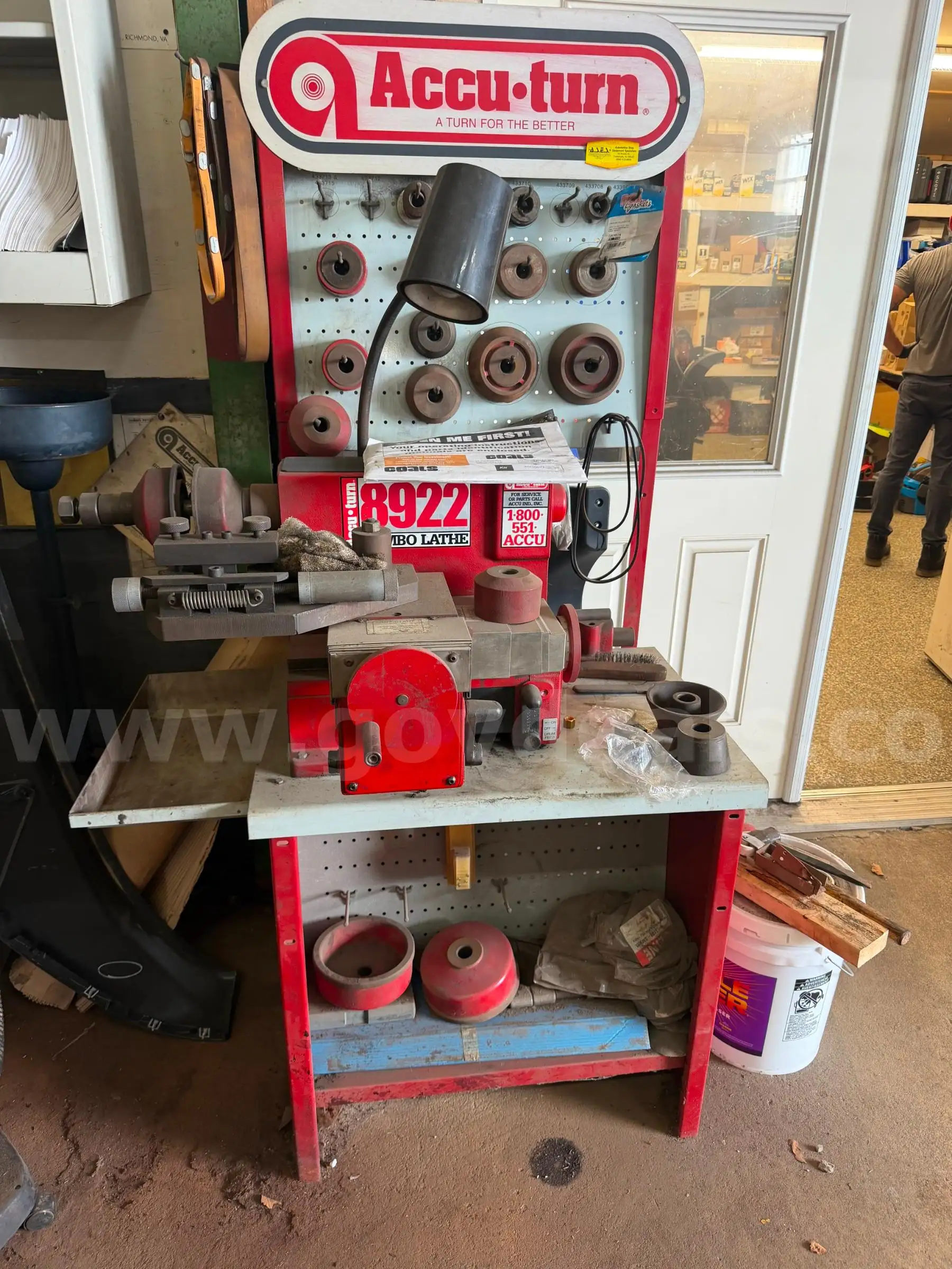 Accu-Turn 8922 Brake Lathe Sold As-Is Where-Is