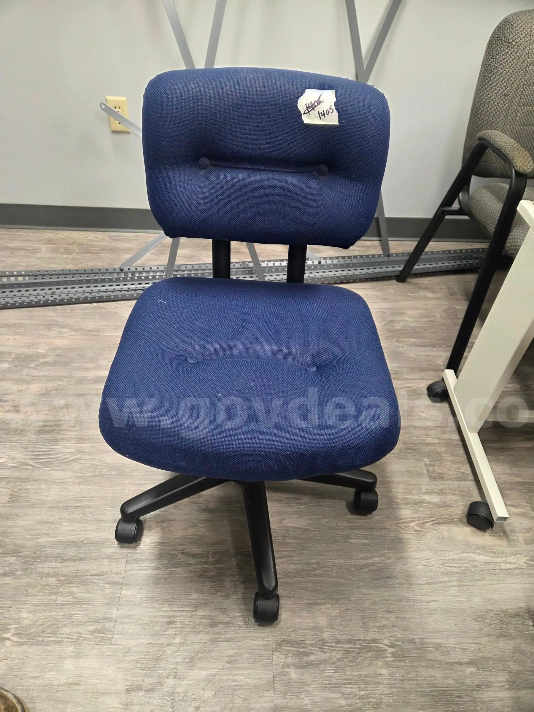 Blue Rolling Task Chair
