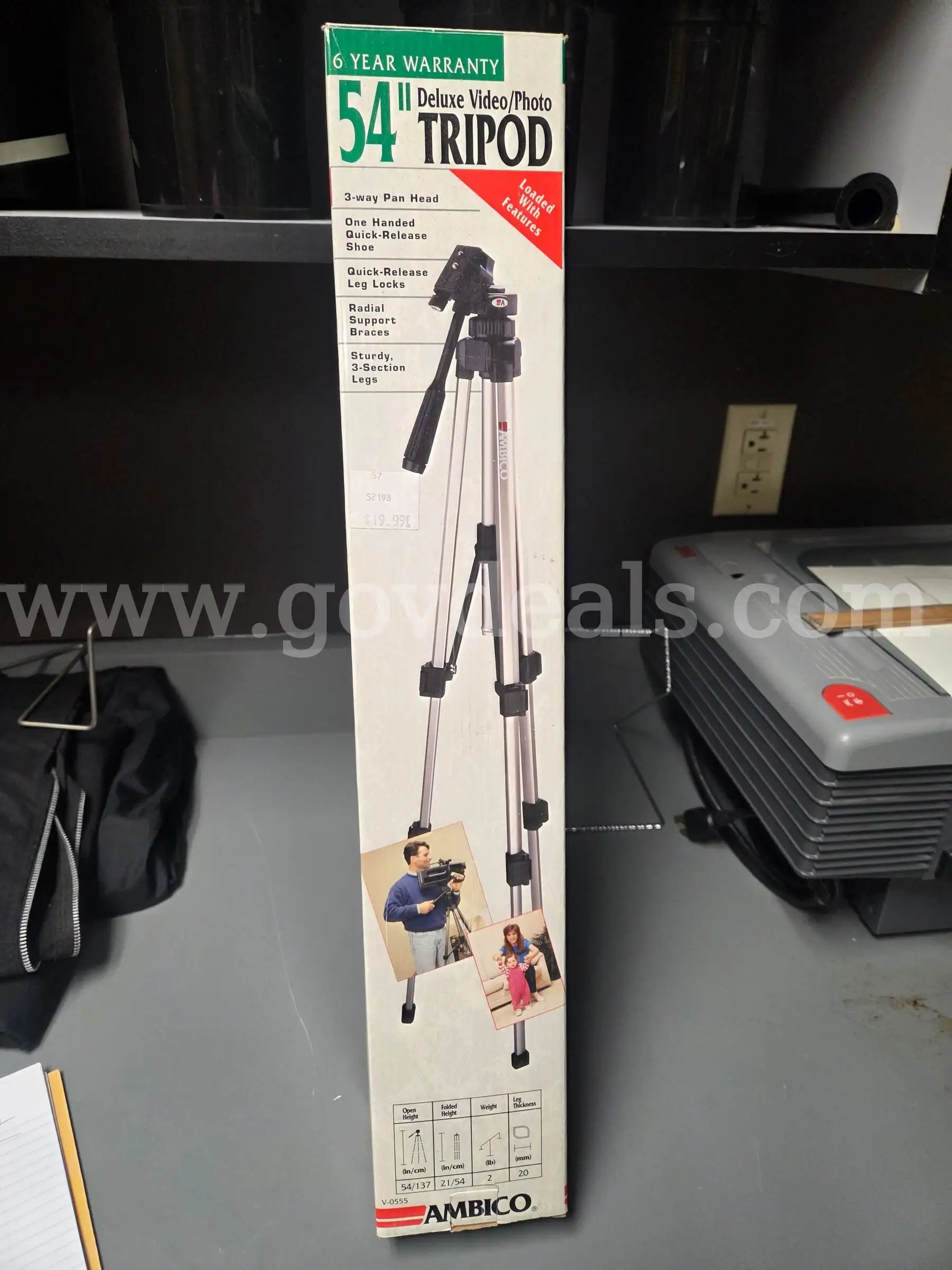 Ambico 54 Video Photo Tripod