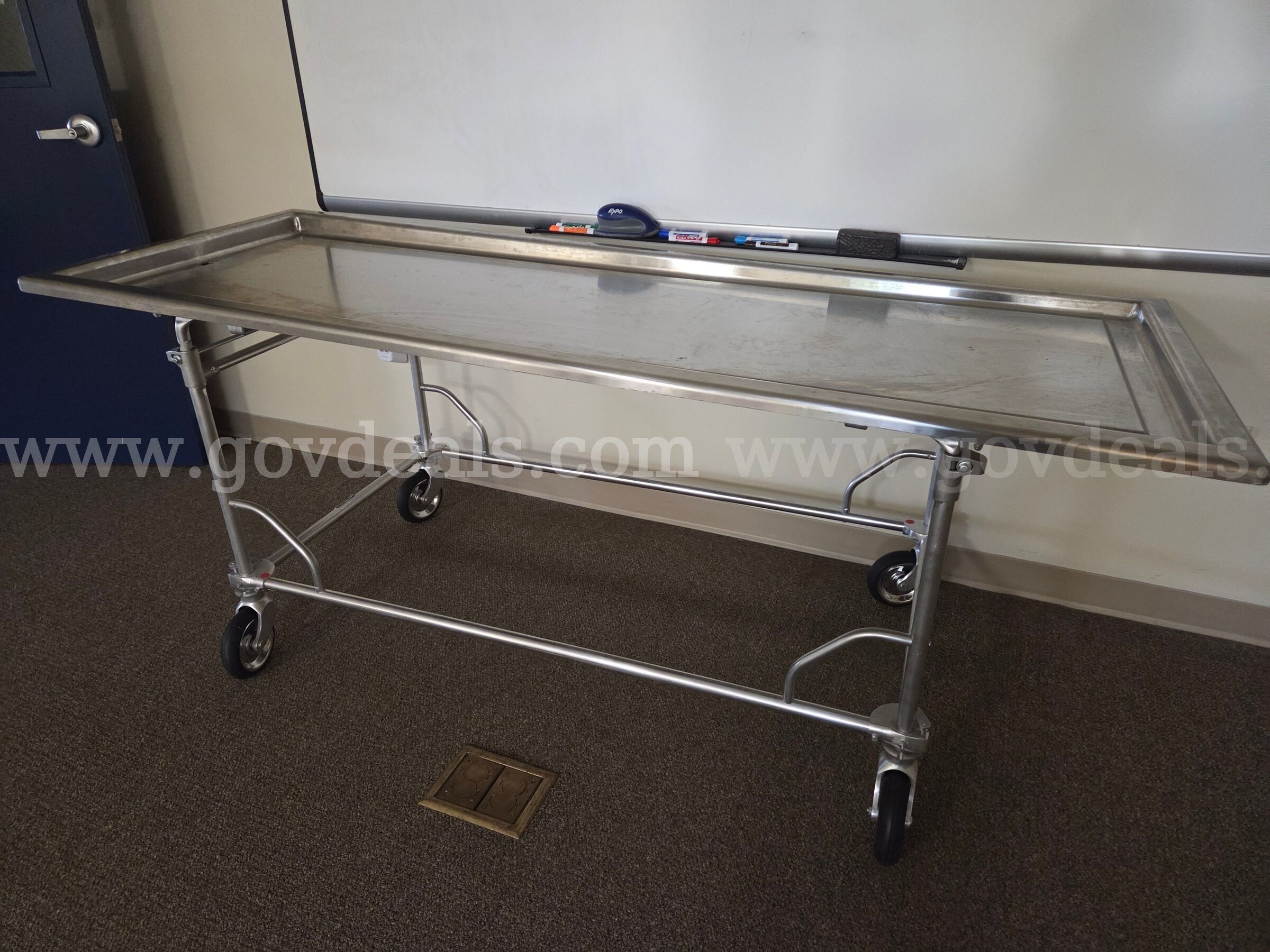 Stainless Steel Embalming Tables - adjustable height