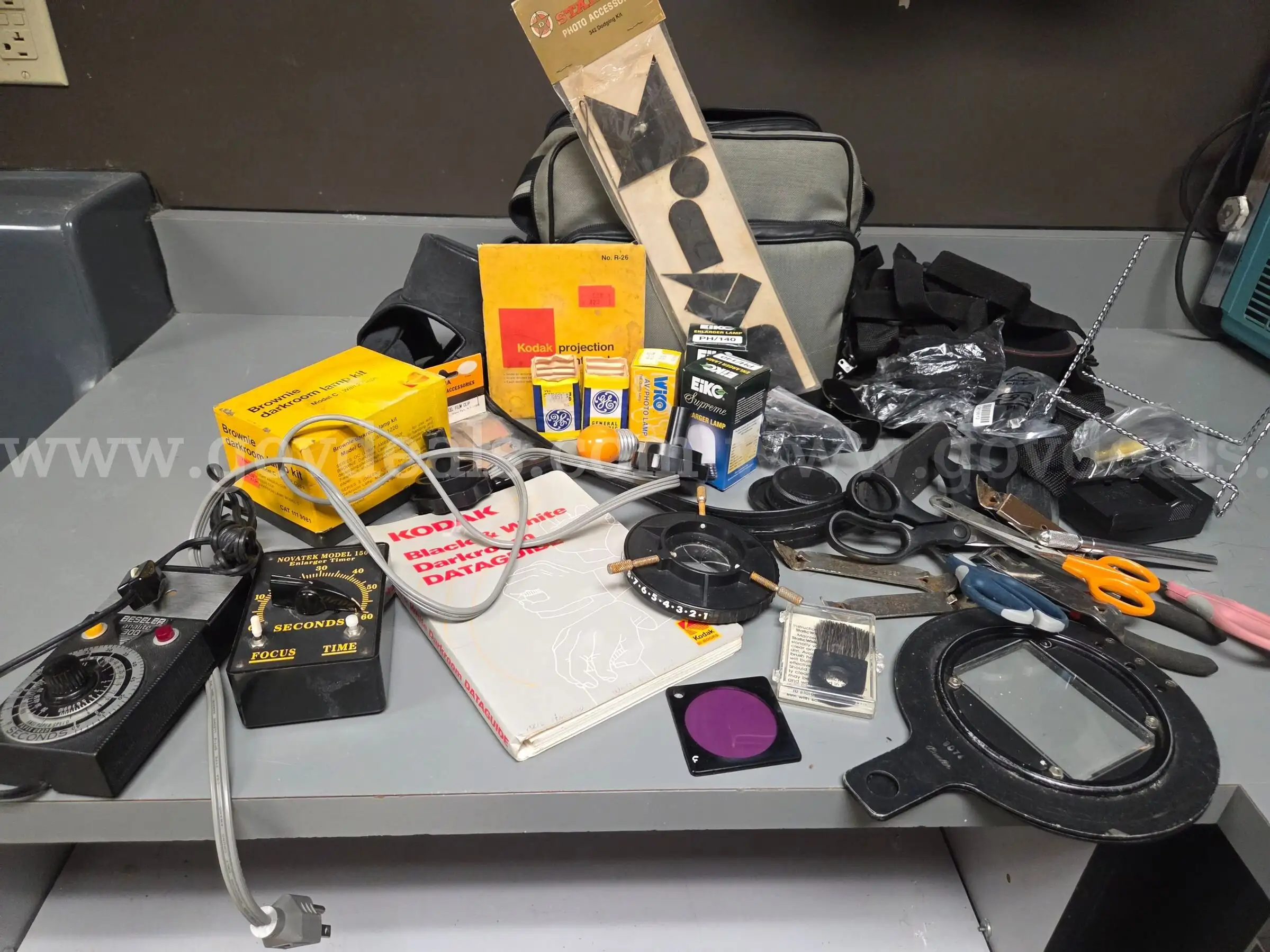 Misc Dark Room Items (cases Cords Bulbs Etc)