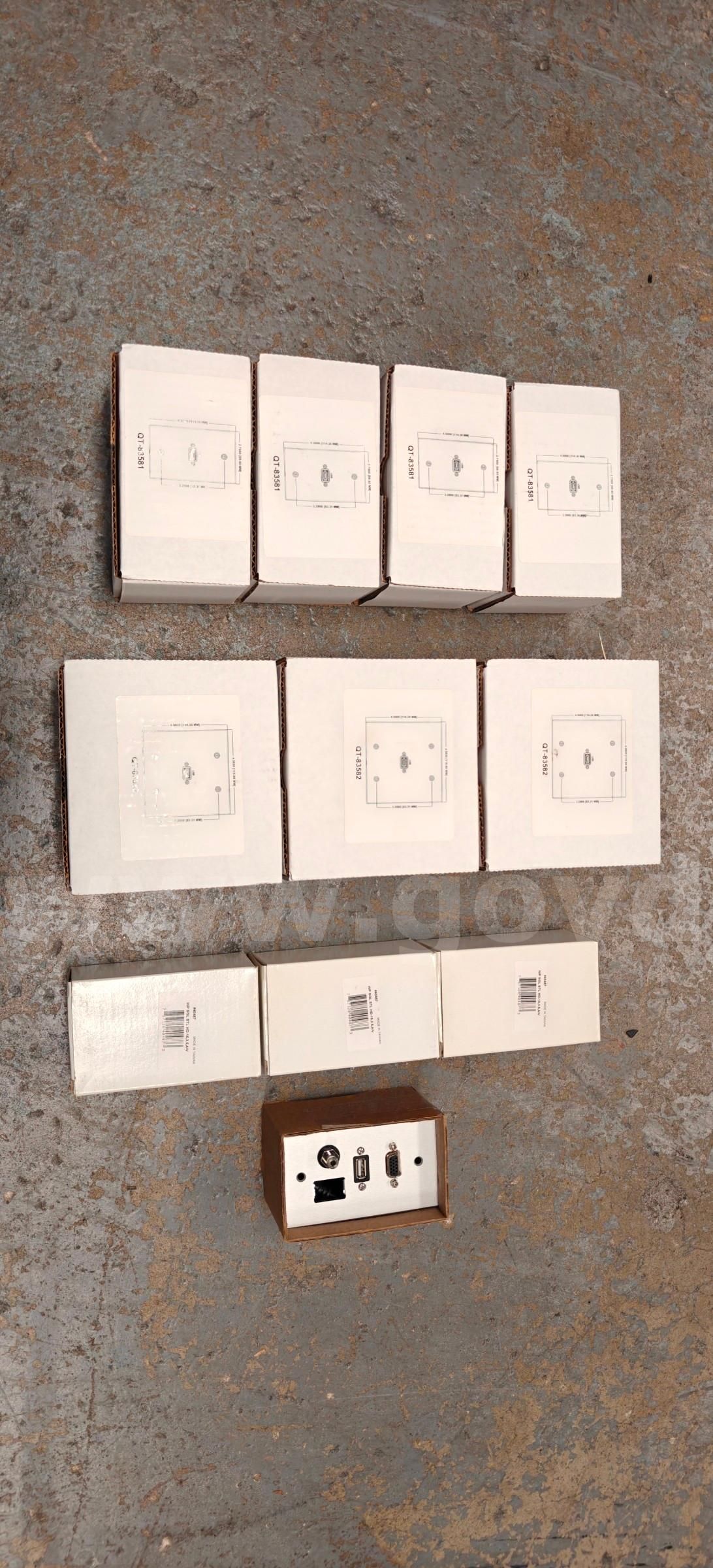 A V Wallplates NIB (Qty. 11) (Various configurations see description)