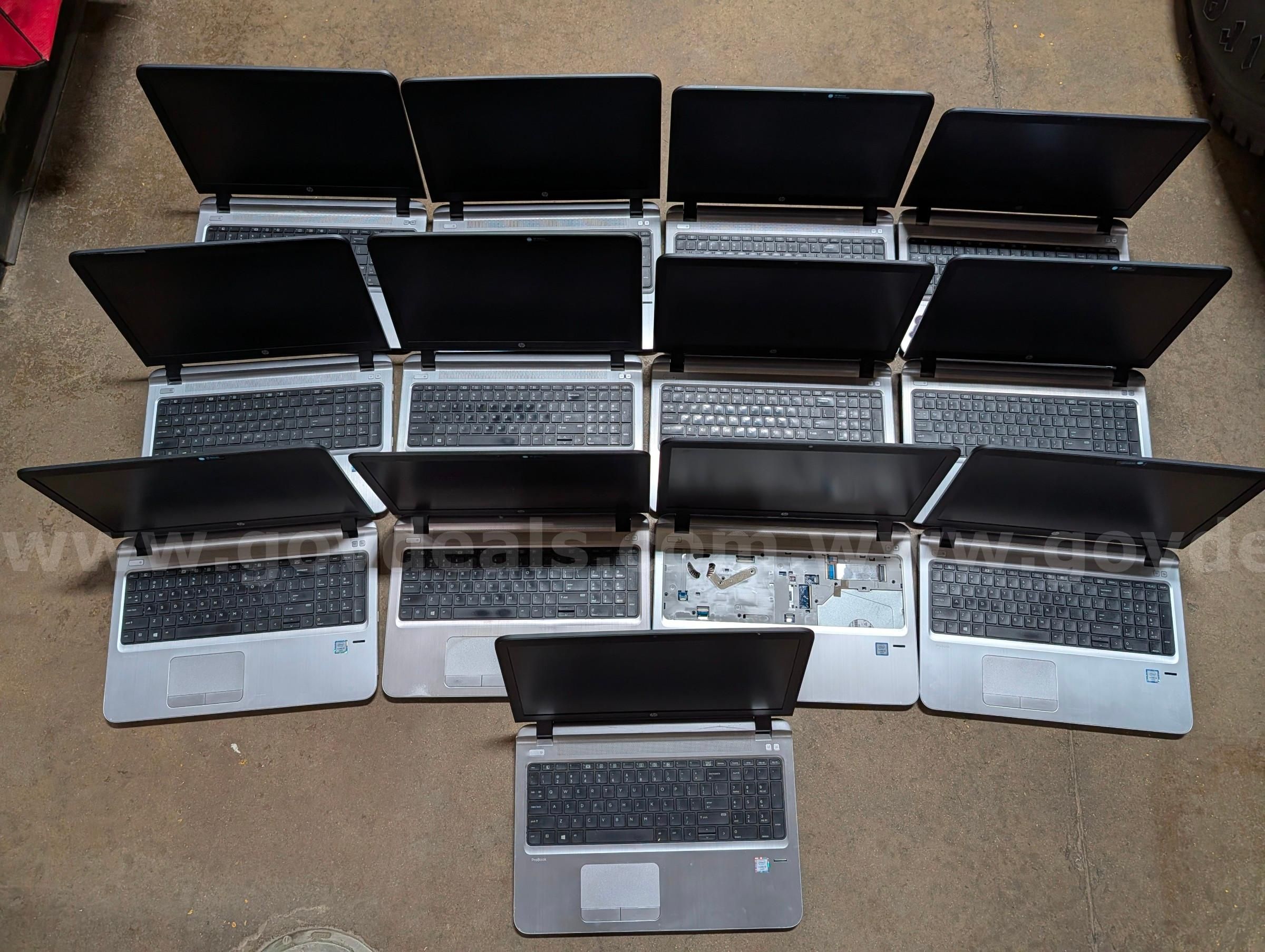 Lot of Laptops (Qty 13) - HP Probook 450 G3