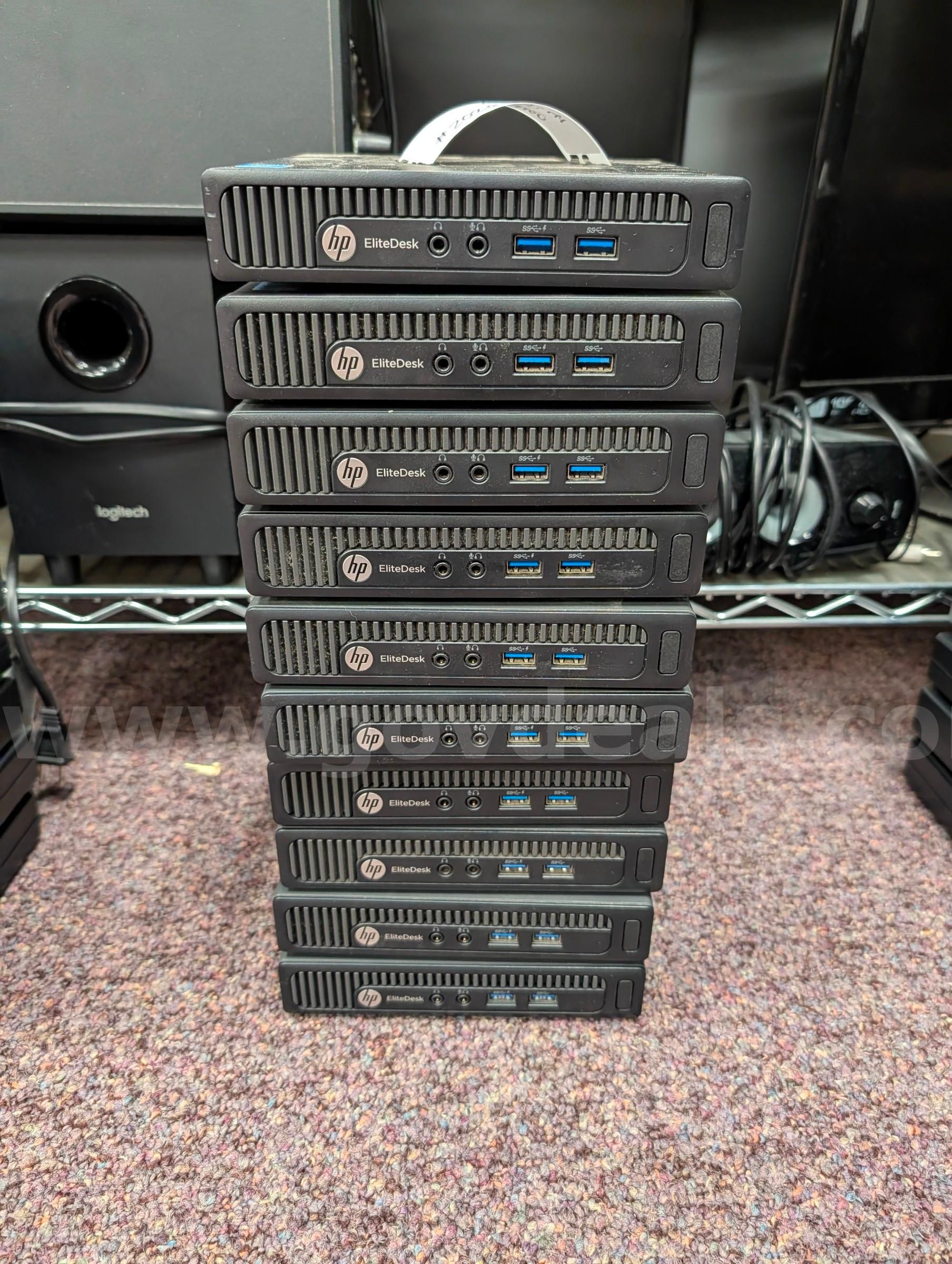 Lot of Desktops (Qty 10) - HP EliteDesk 800 G1