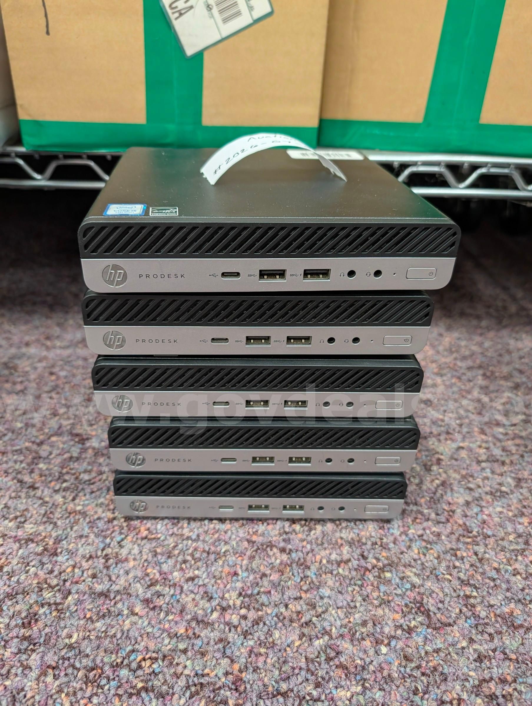 Lot of Desktops (Qty 5) - HP ProDesk 600 G3