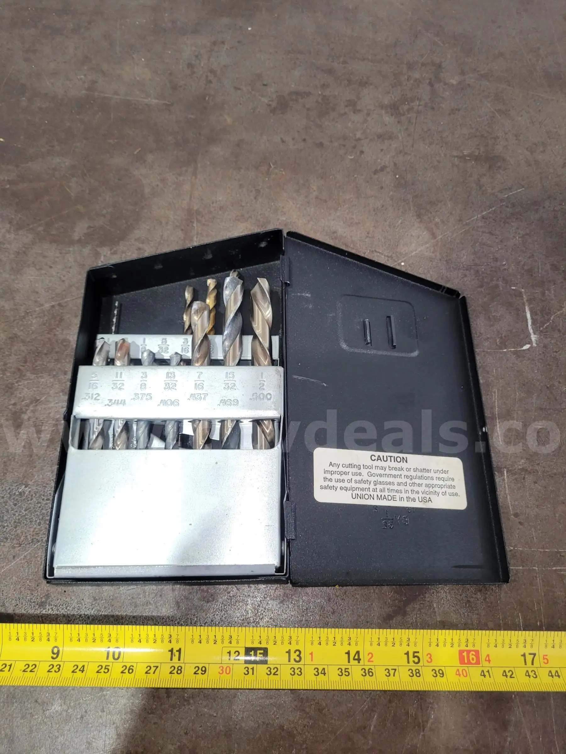 Fastenal Magnum Drill Bit Set (Norseman Drill) 1 16 1 2 by 32nds