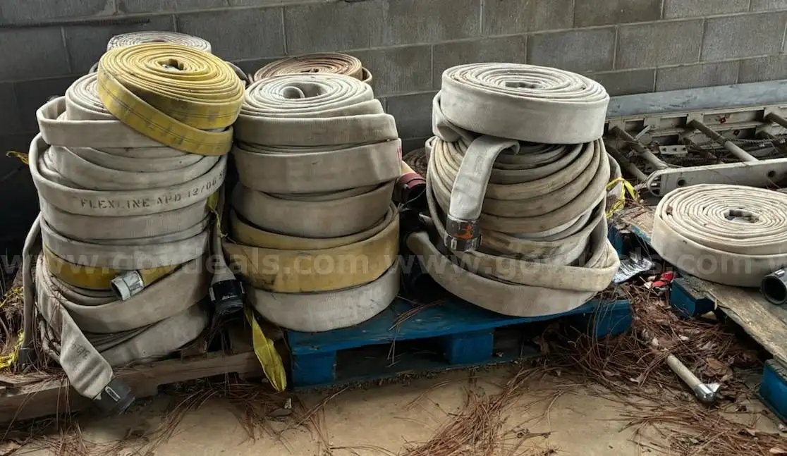Fire Equipment - 16 Rolls of 1 3 4 hose - 21 Rolls of 1 1 2 Hose - 1 Roll of 3 Hose