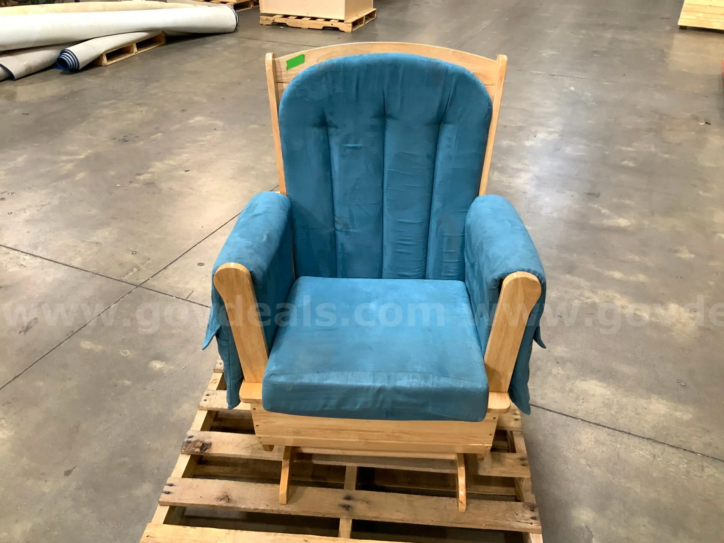 Blue Glider Chair